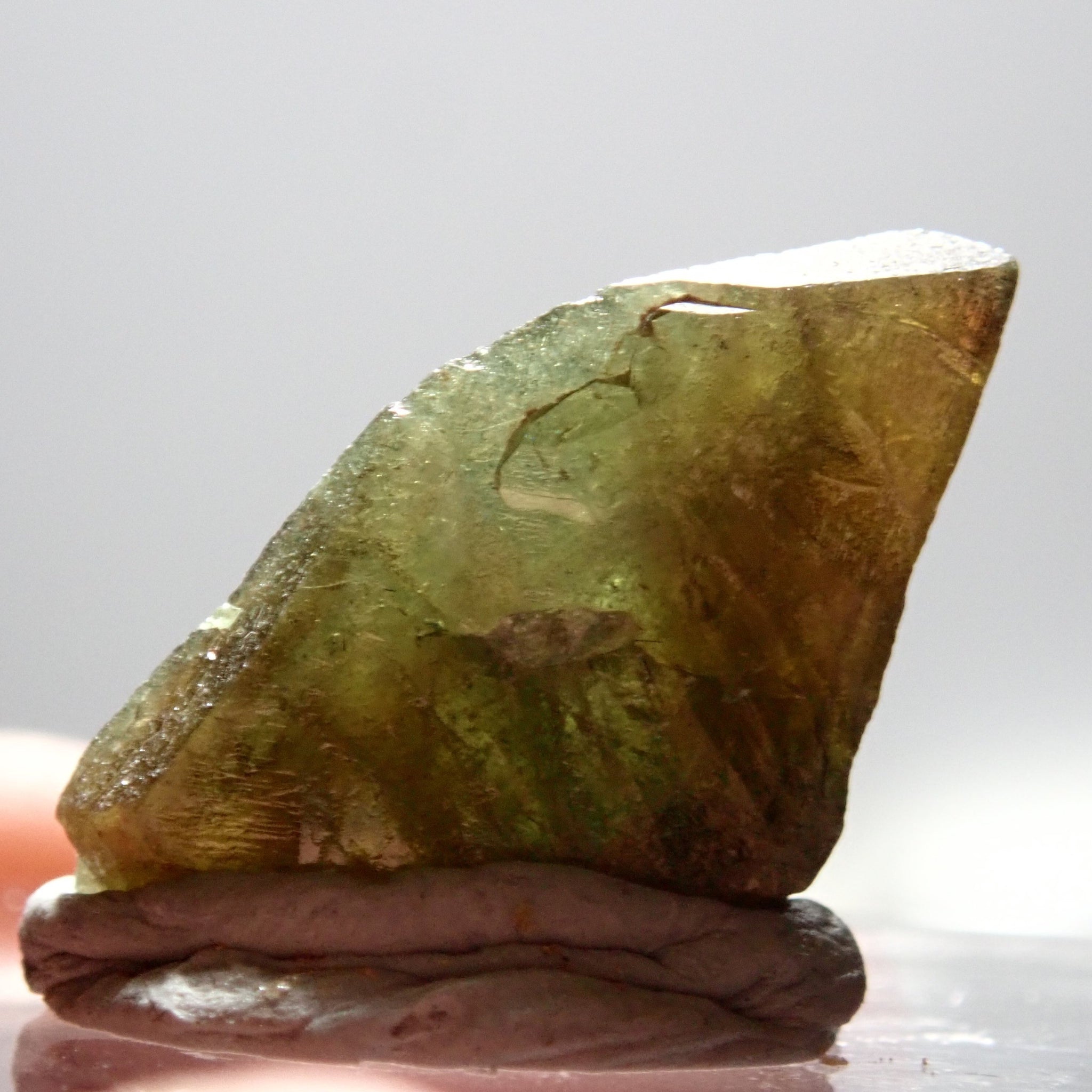 19.72Ct Chrome Sphene Crystal Tanzania Very Rare