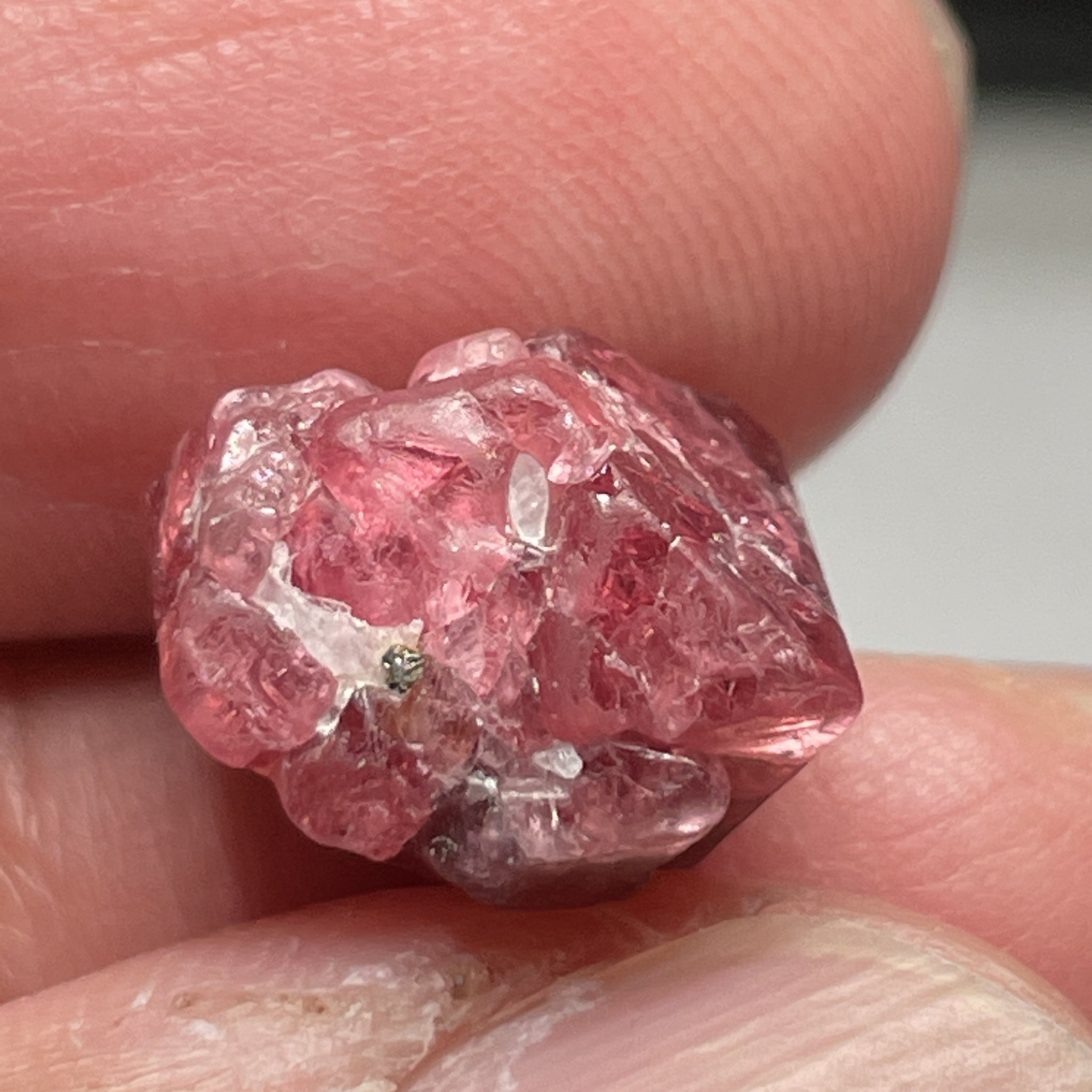 12.38Ct Mahenge Spinel Crystal Tanzania Untreated Unheated. 11.5 X 12.1 9.3 Mm