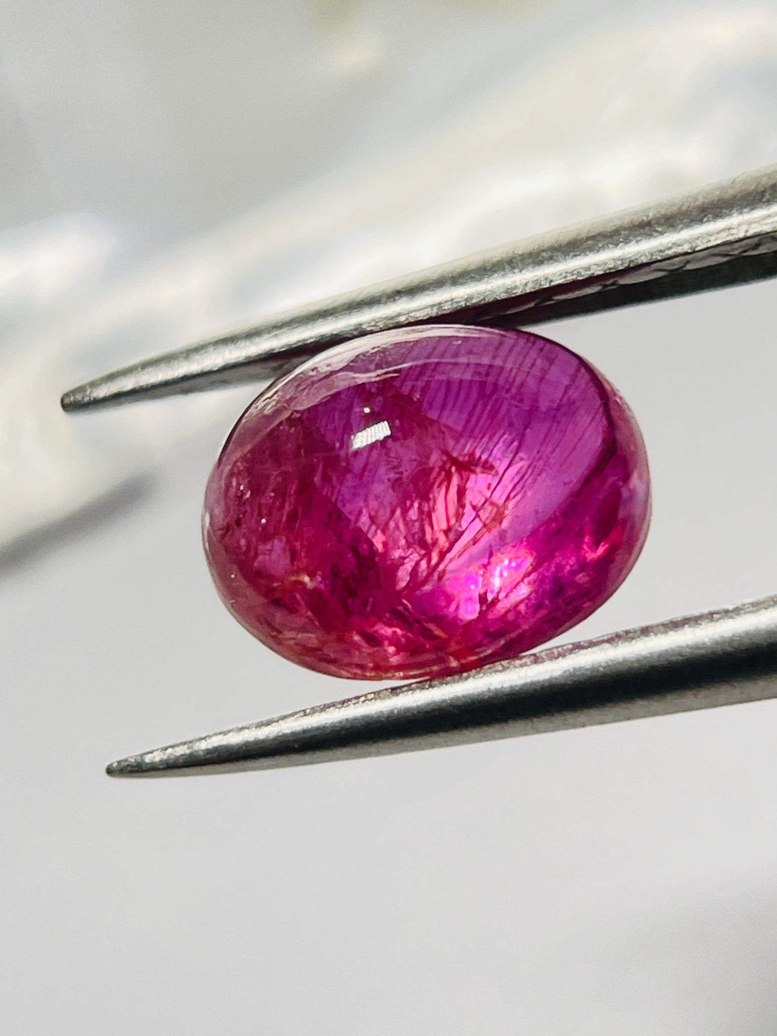 2.11Ct Sapphire Cabochon Umba Valley Tanzania. Untreated Unheated.