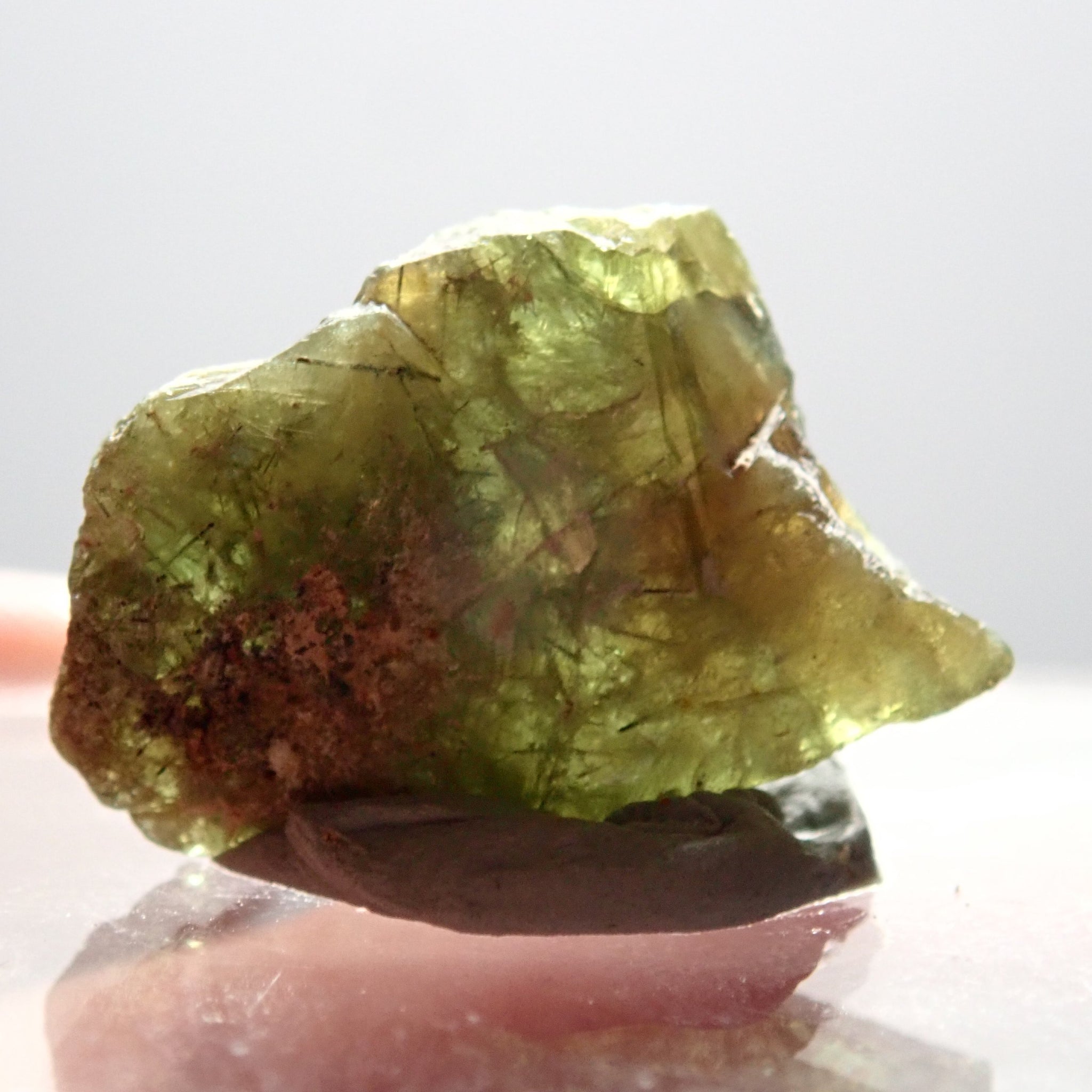 20.70Ct Chrome Sphene Crystal Tanzania Very Rare