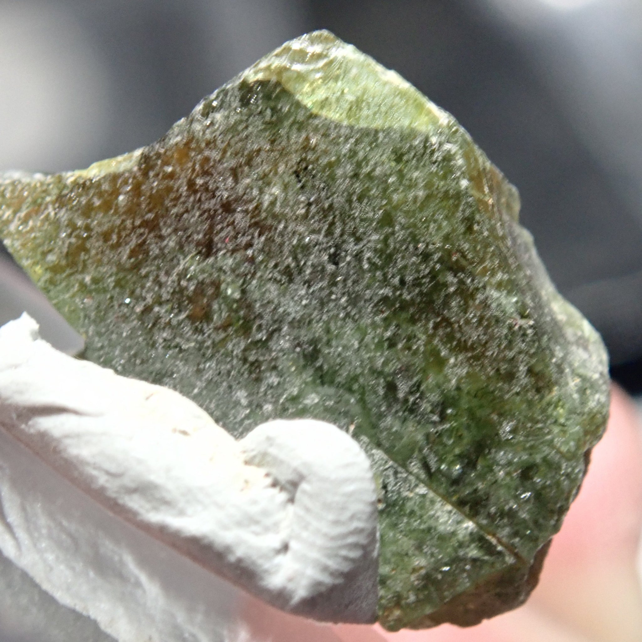 20.70Ct Chrome Sphene Crystal Tanzania Very Rare