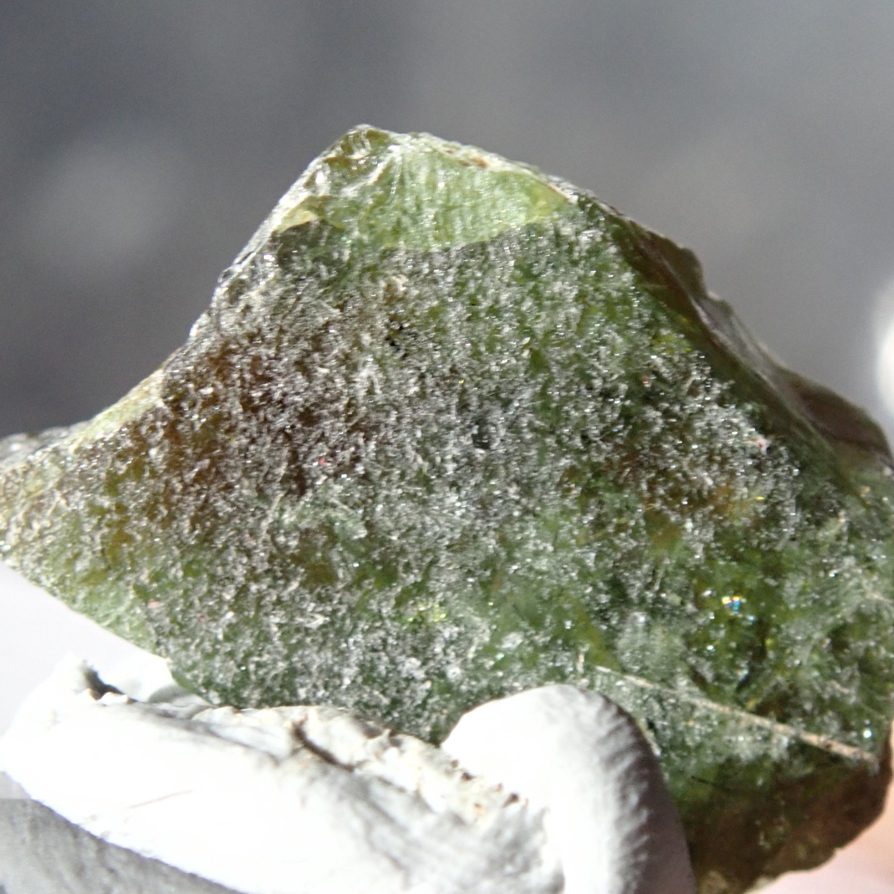 20.70Ct Chrome Sphene Crystal Tanzania Very Rare