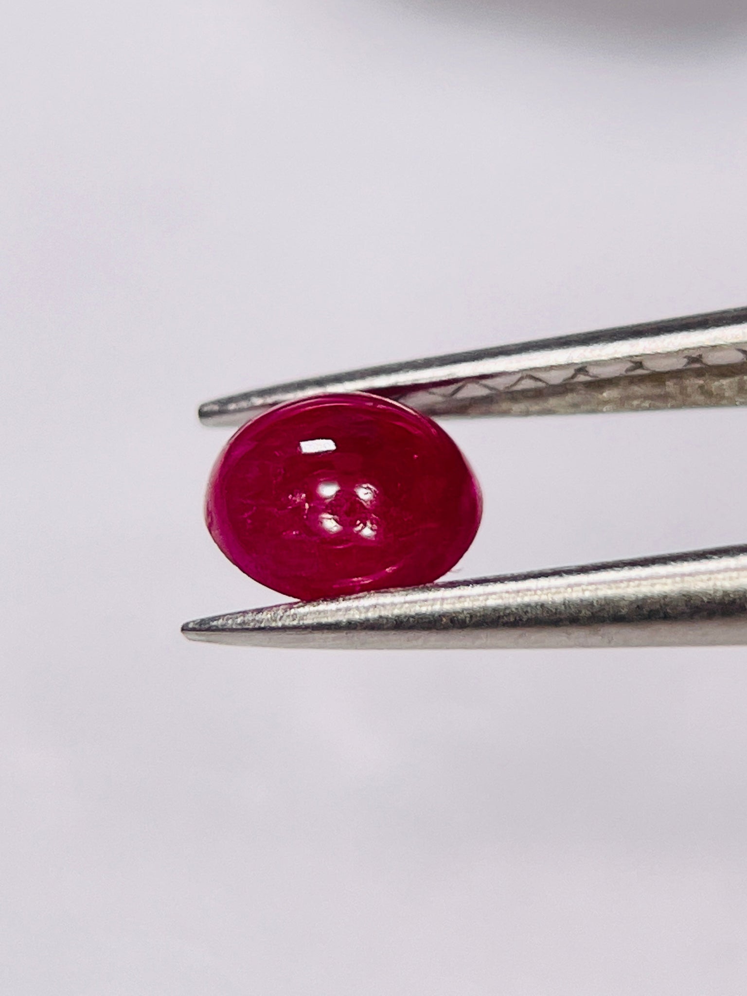 0.69Ct Ruby Cabochon Longido Mines Tanzania. Untreated Unheated