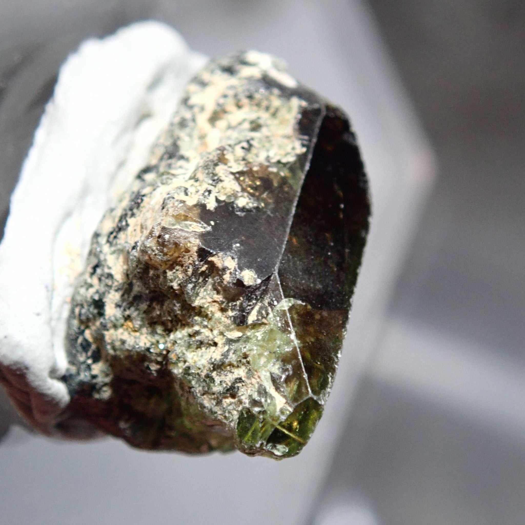 21.37Ct Chrome Sphene Crystal Tanzania Very Rare