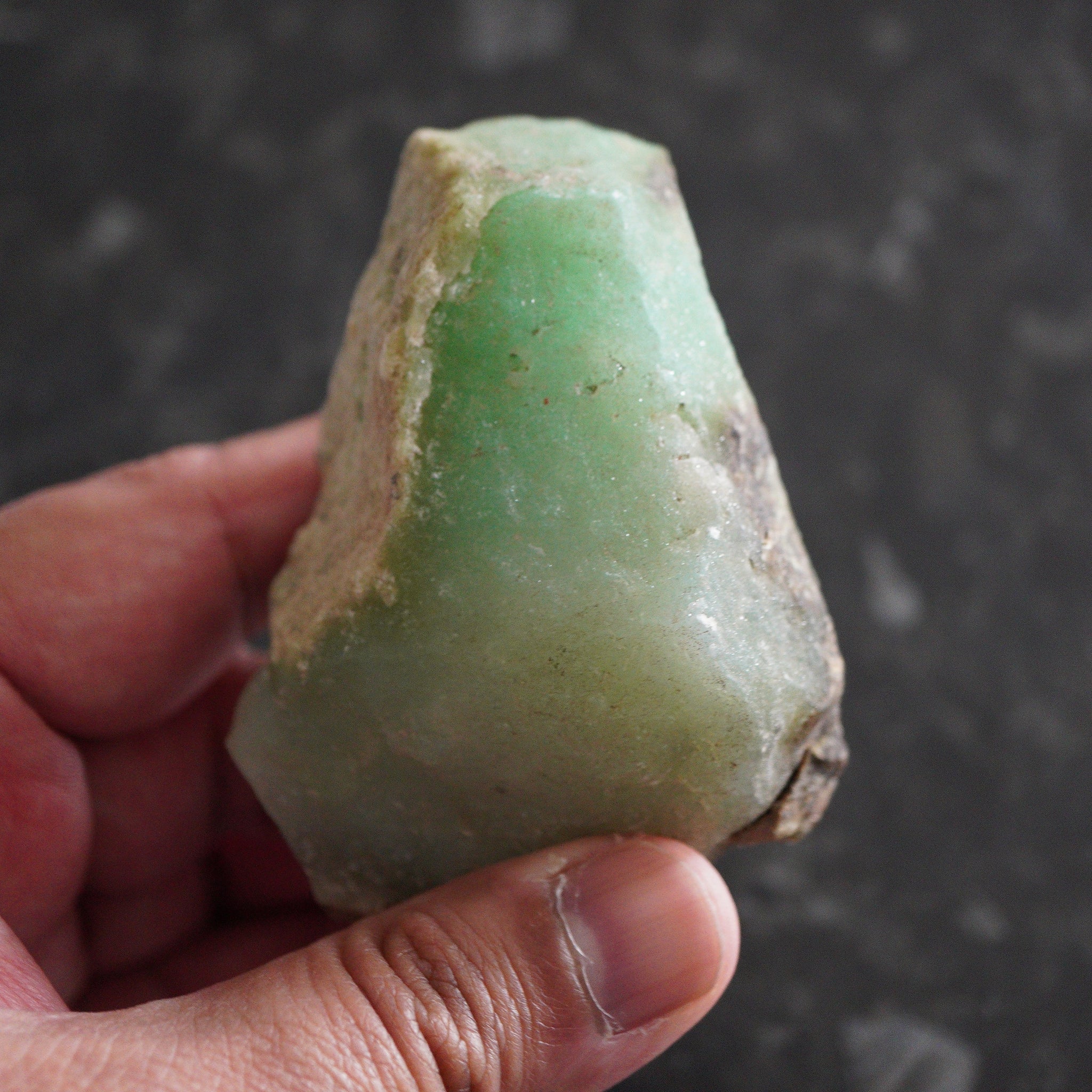 214.70Gm {107.35Ct} Chrysoprase Tanzania Untreated Unheated