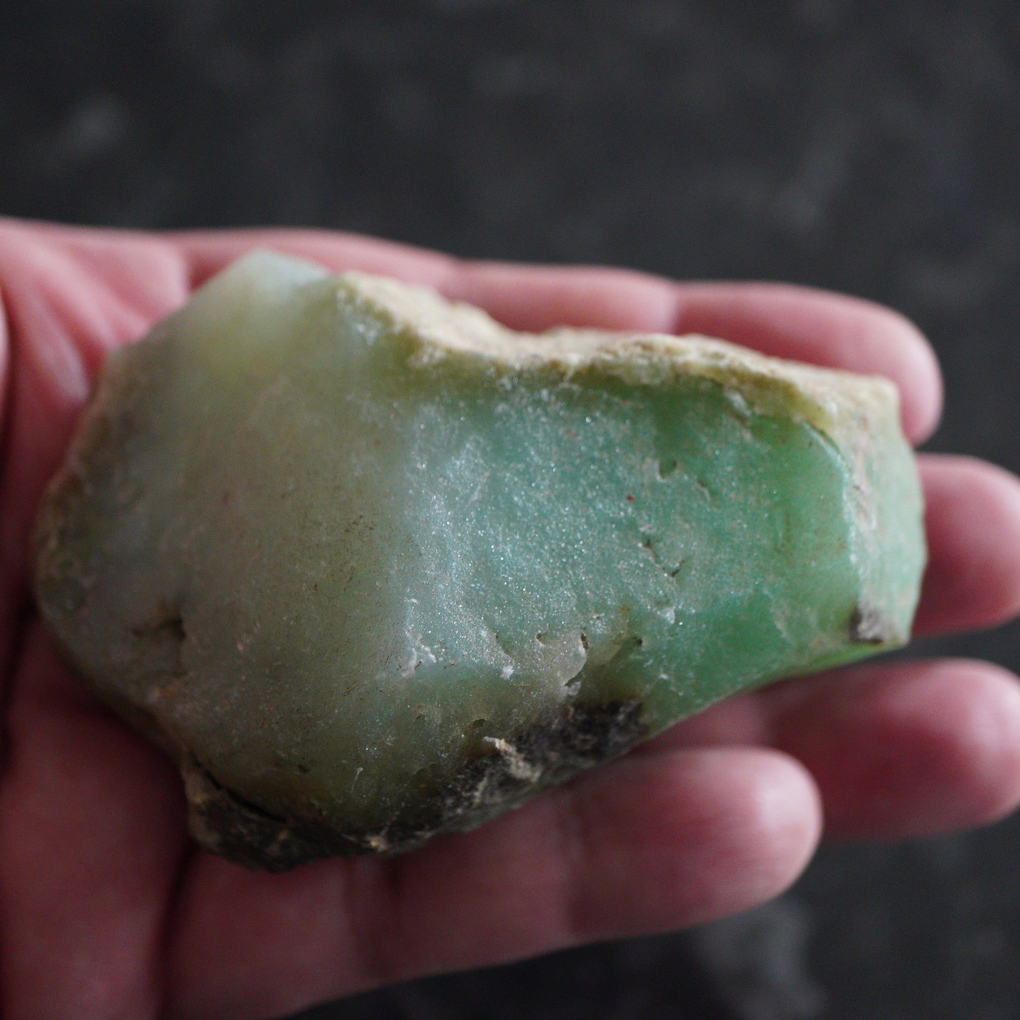 214.70Gm {107.35Ct} Chrysoprase Tanzania Untreated Unheated