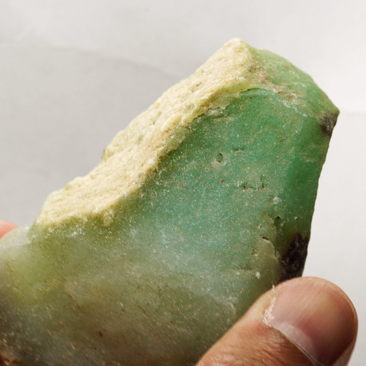 214.70Gm {107.35Ct} Chrysoprase Tanzania Untreated Unheated
