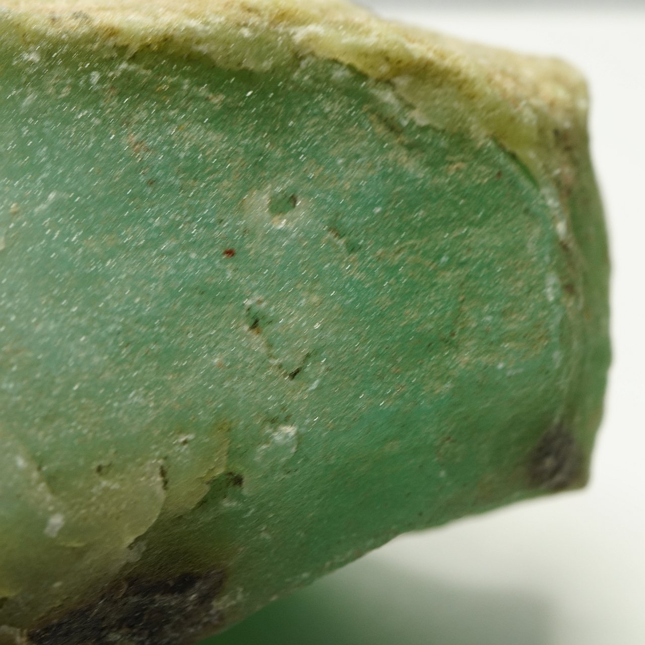 214.70Gm {107.35Ct} Chrysoprase Tanzania Untreated Unheated