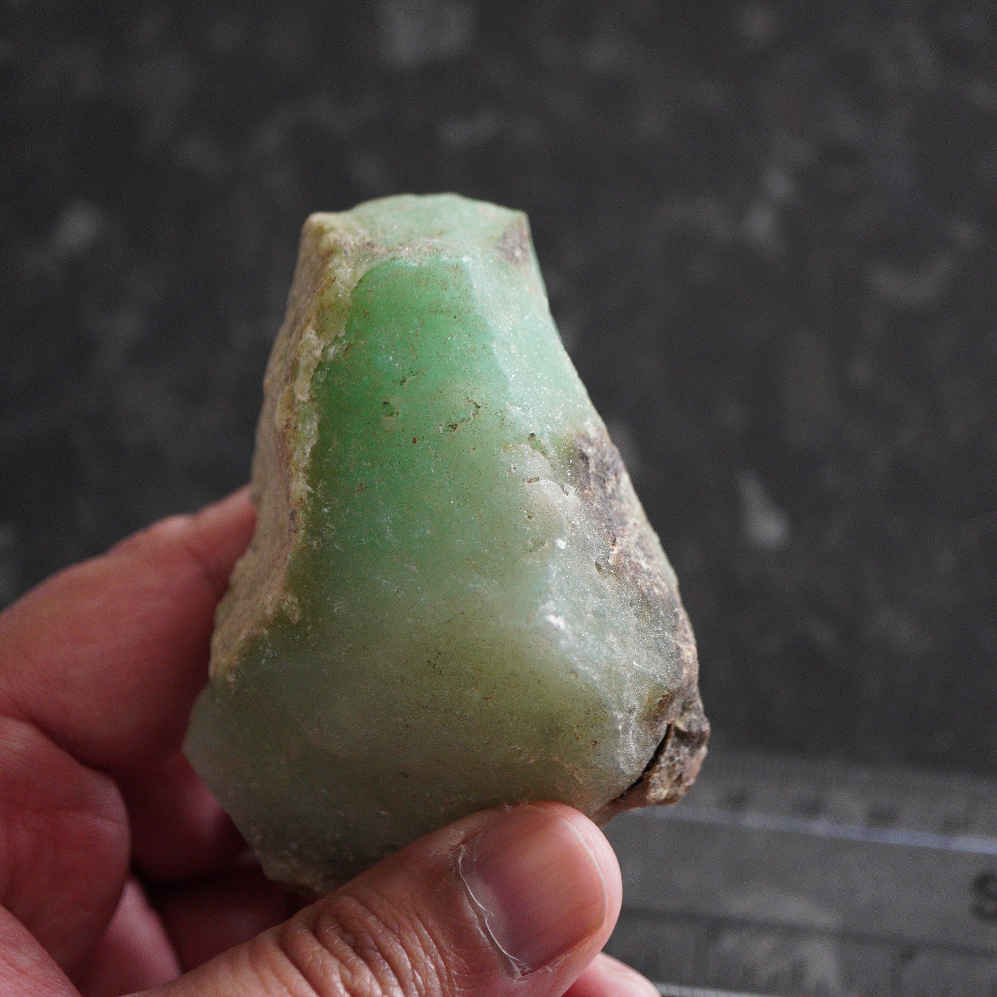 214.70Gm {107.35Ct} Chrysoprase Tanzania Untreated Unheated