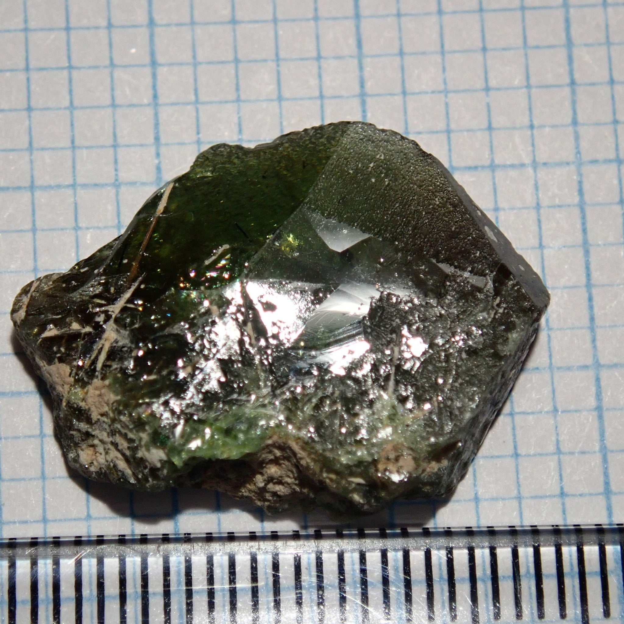22.78Ct Chrome Sphene Crystal Tanzania Very Rare
