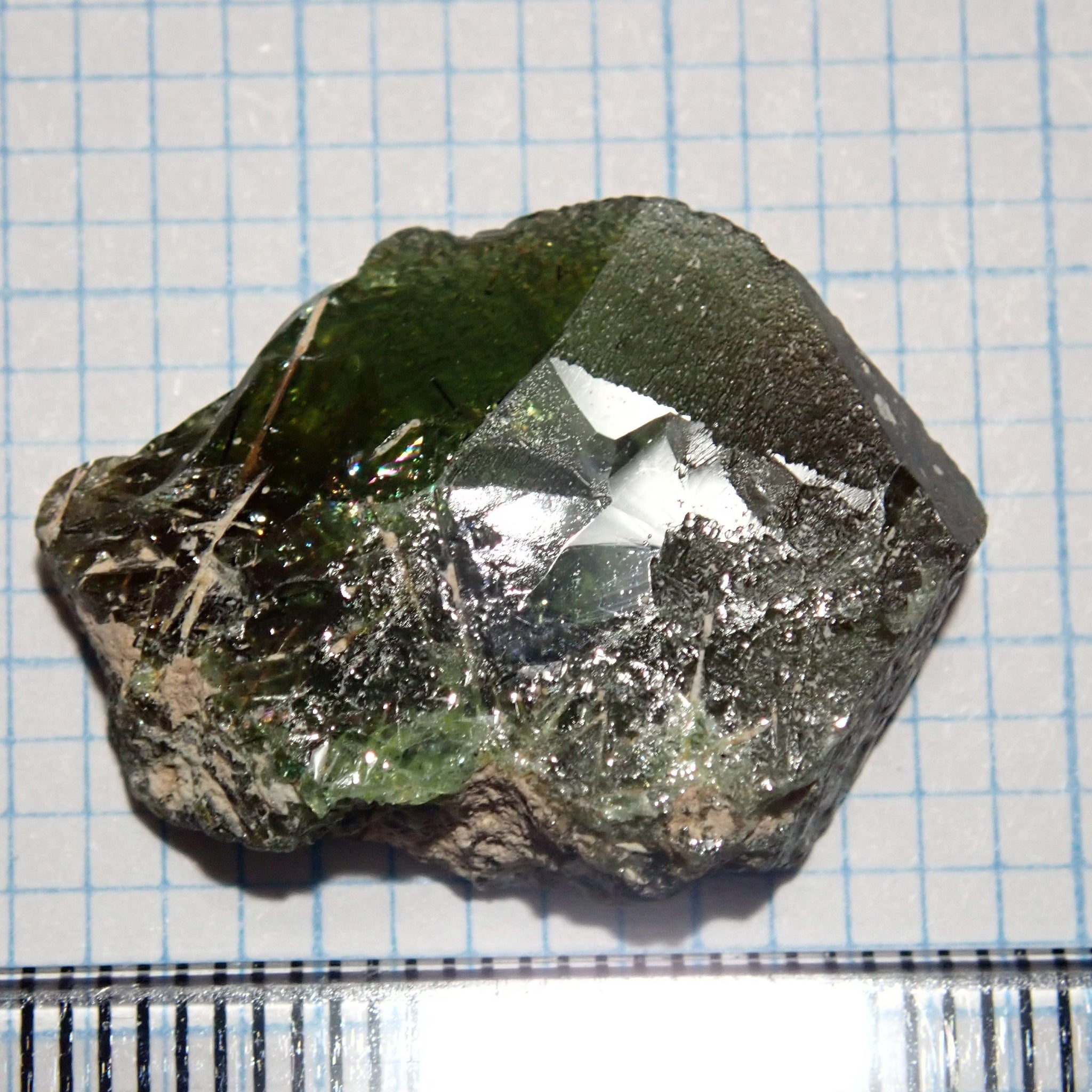 22.78Ct Chrome Sphene Crystal Tanzania Very Rare