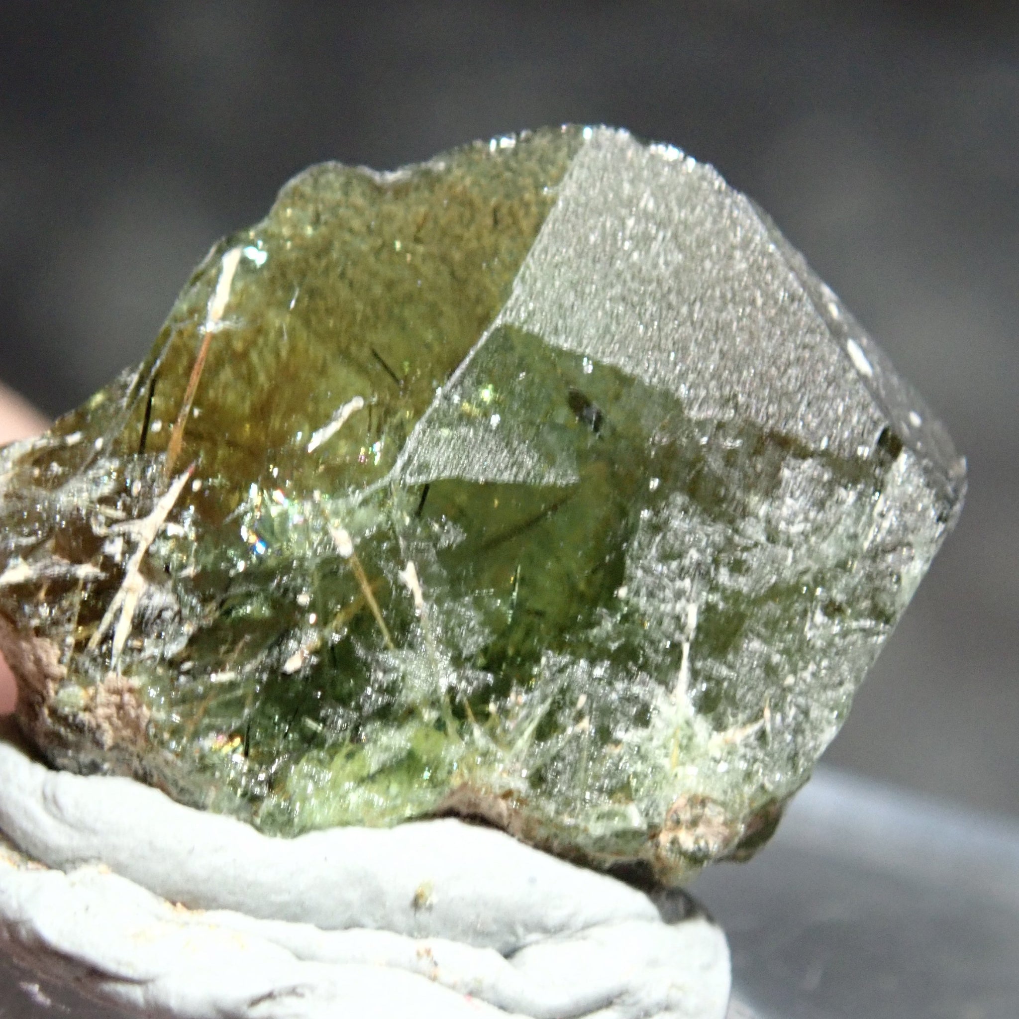 22.78Ct Chrome Sphene Crystal Tanzania Very Rare