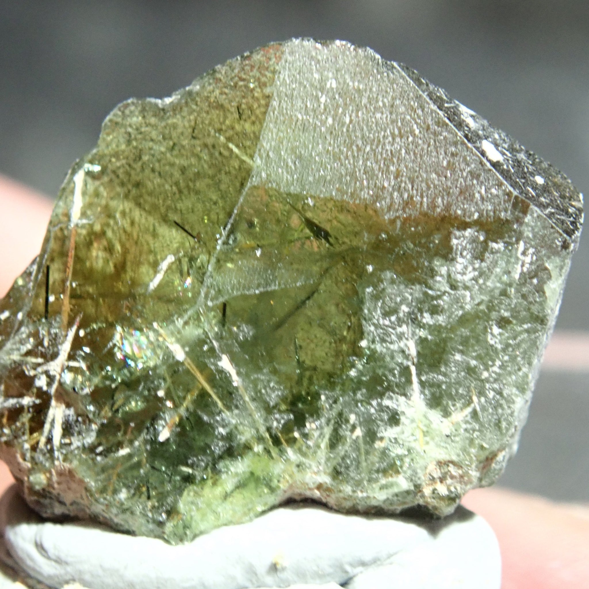 22.78Ct Chrome Sphene Crystal Tanzania Very Rare
