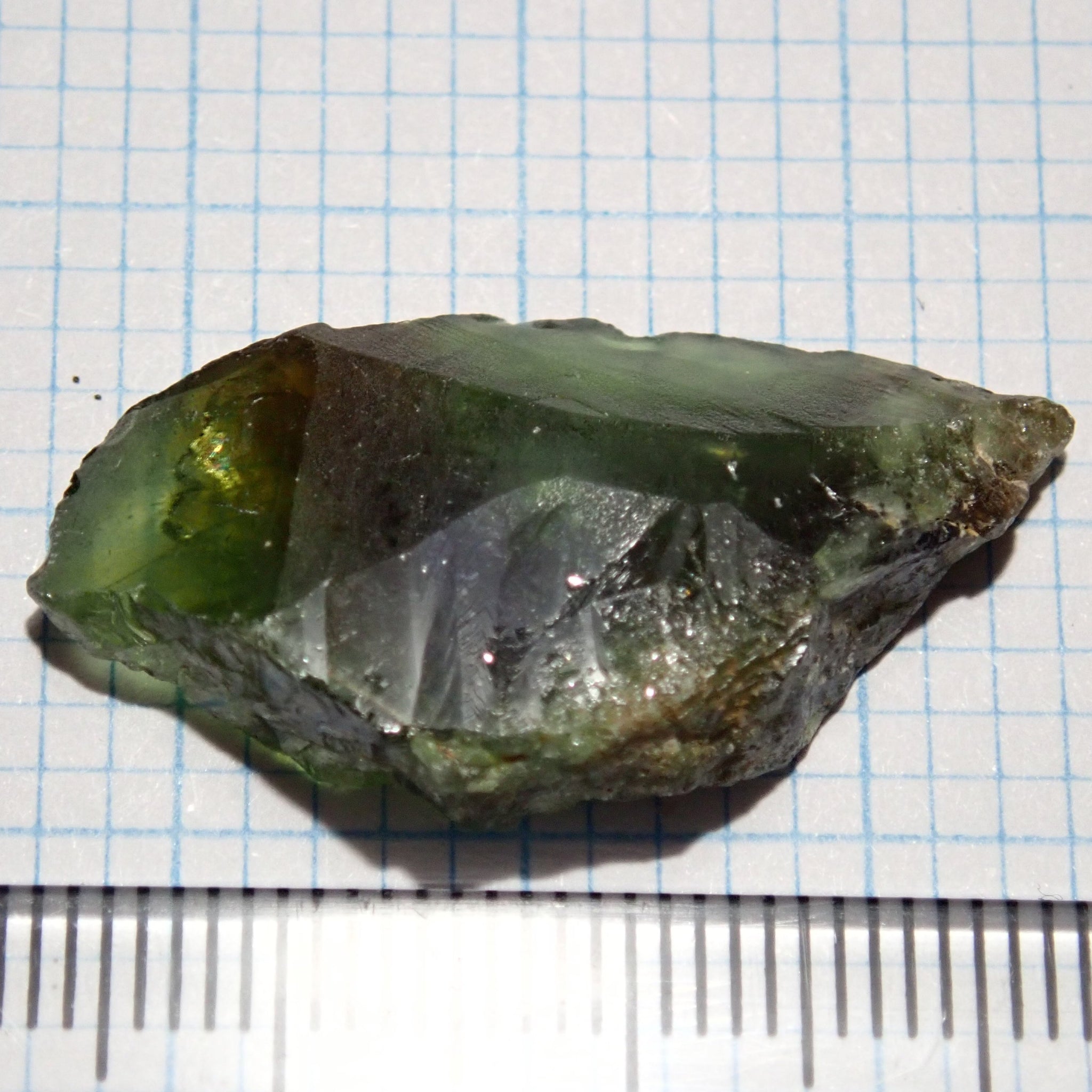 25.28Ct Chrome Sphene Crystal Tanzania Very Rare