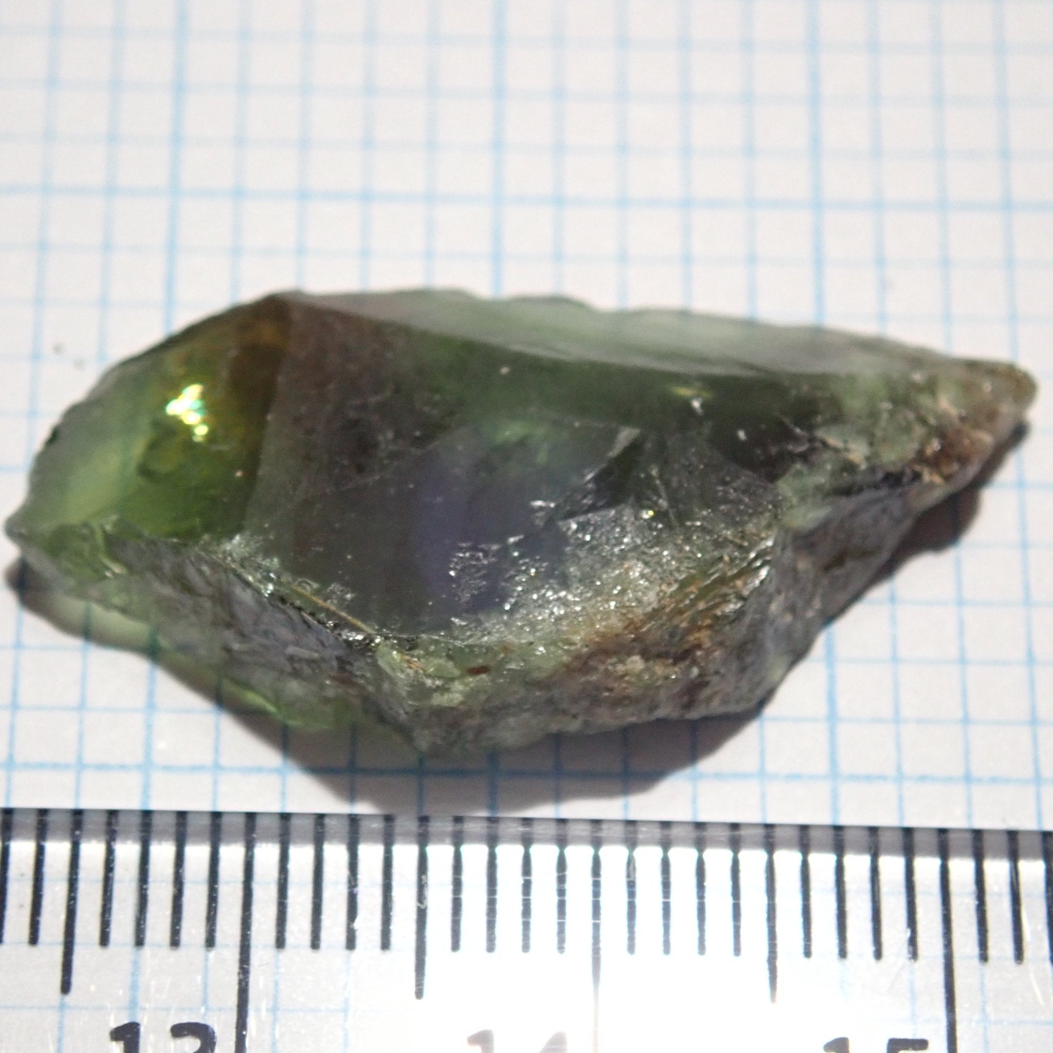 25.28Ct Chrome Sphene Crystal Tanzania Very Rare
