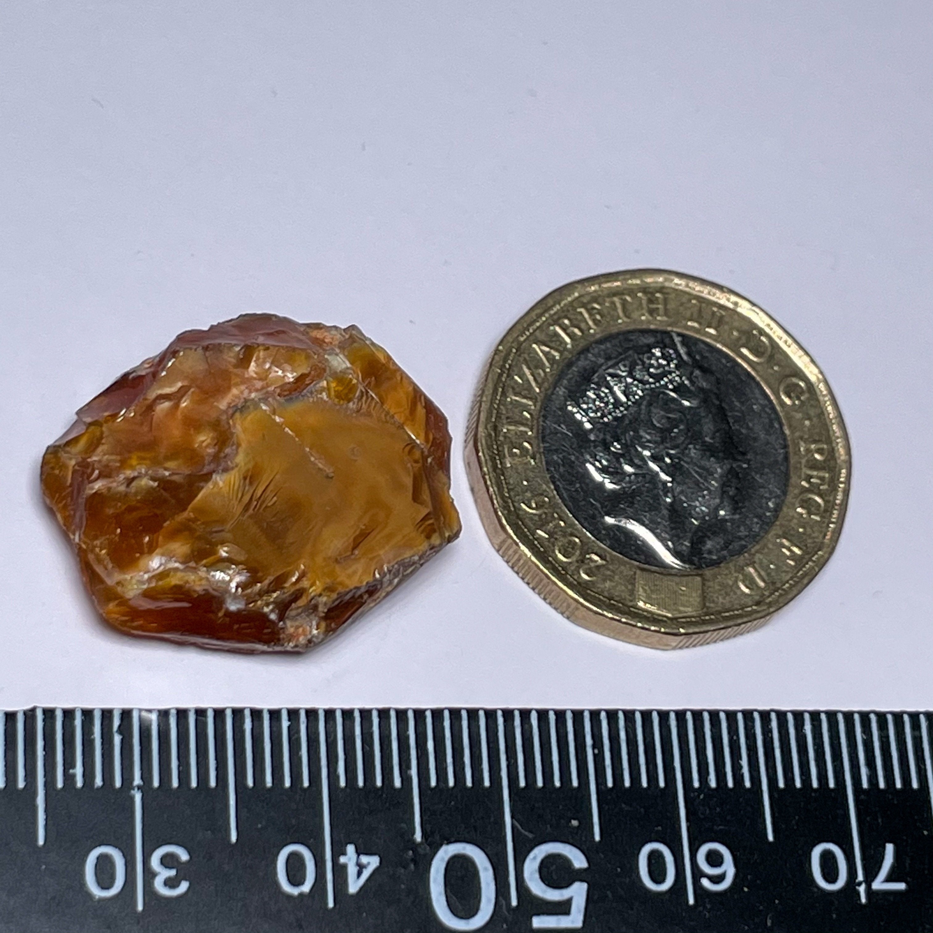 19.34Ct Opal Tanzania Untreated Unheated From A 1999 Deposit Chatoyant (Cats-Eye Effect) Has An