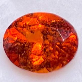Orange Grossular Garnet, 1.60ct, Tanzania, Untreated Unheated