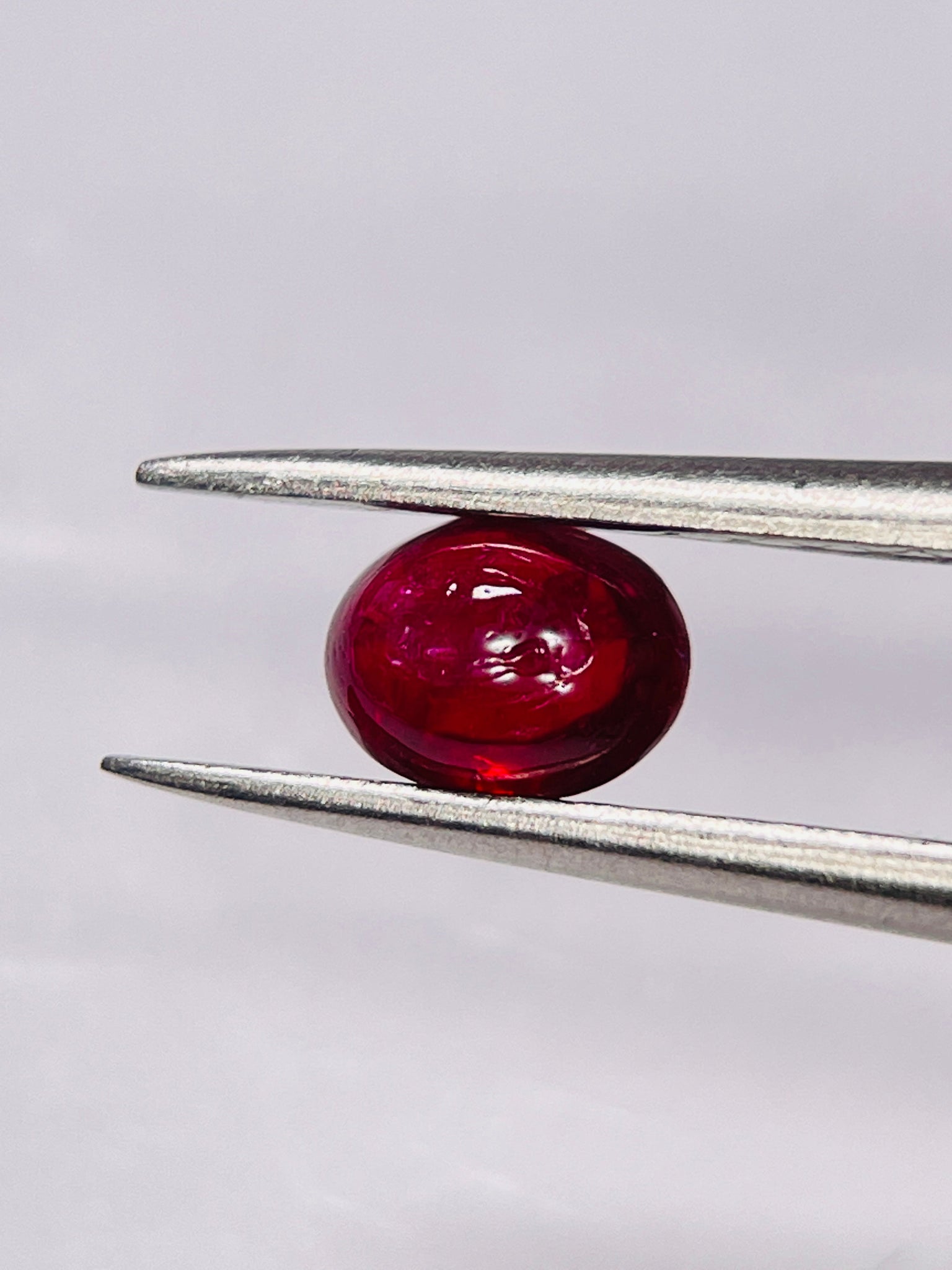 0.80Ct Ruby Cabochon Longido Mines Tanzania. Untreated Unheated
