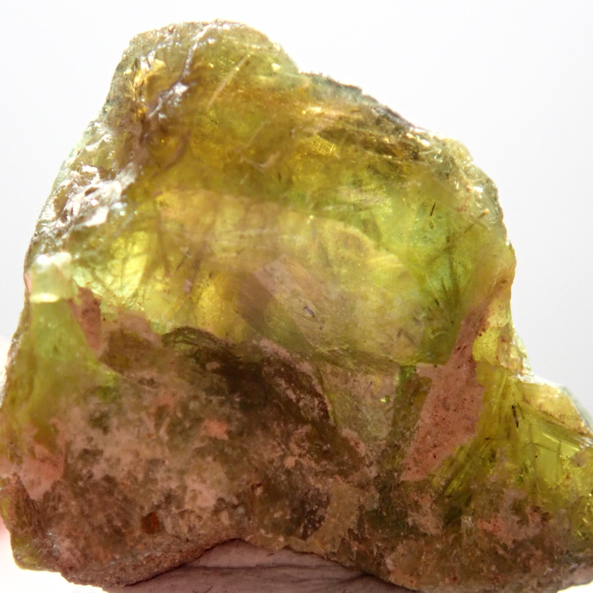 28.46Ct Chrome Sphene Crystal Tanzania Very Rare