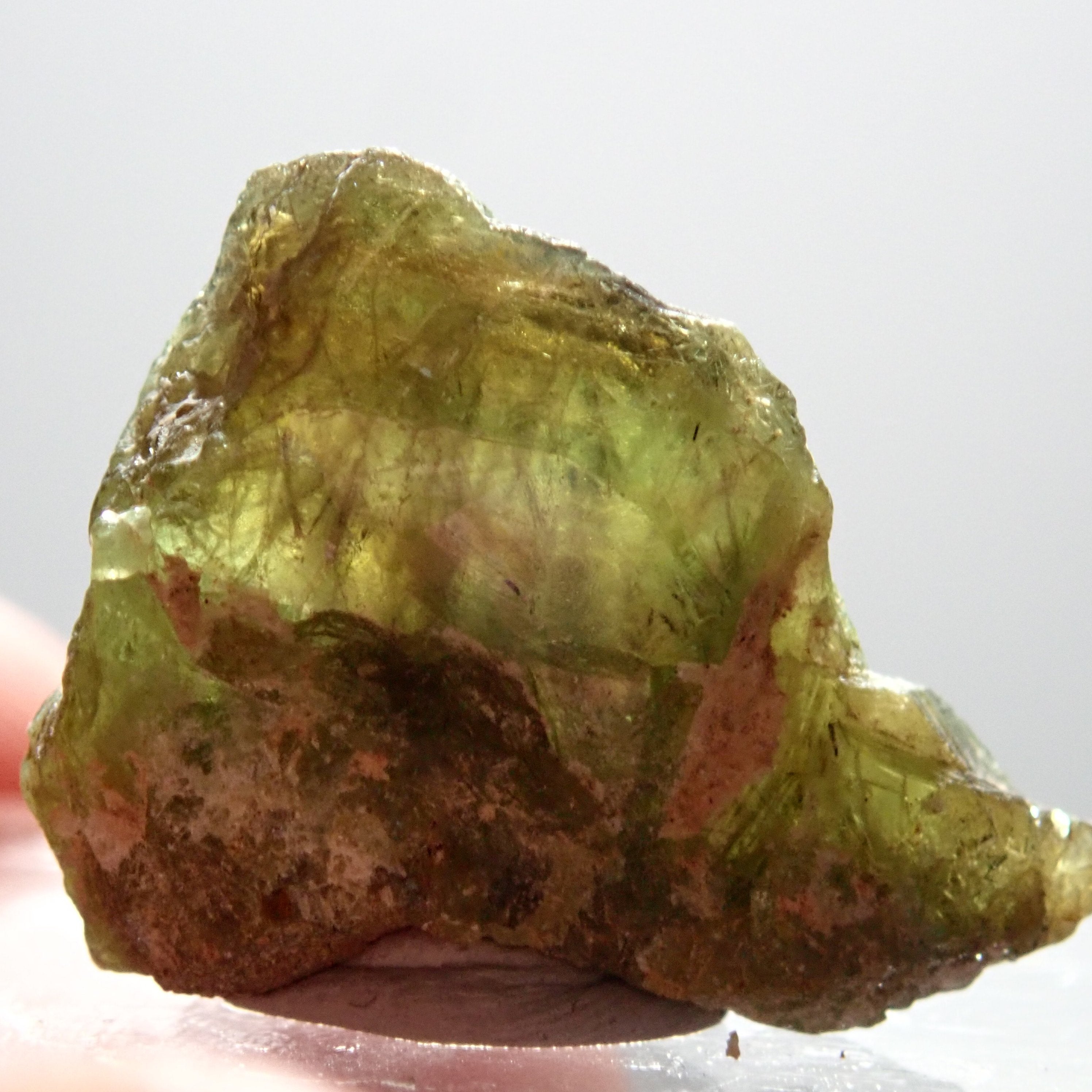28.46Ct Chrome Sphene Crystal Tanzania Very Rare