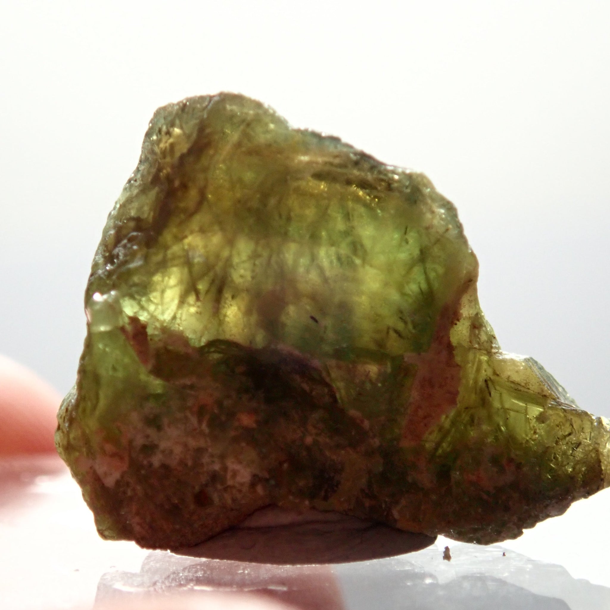28.46Ct Chrome Sphene Crystal Tanzania Very Rare