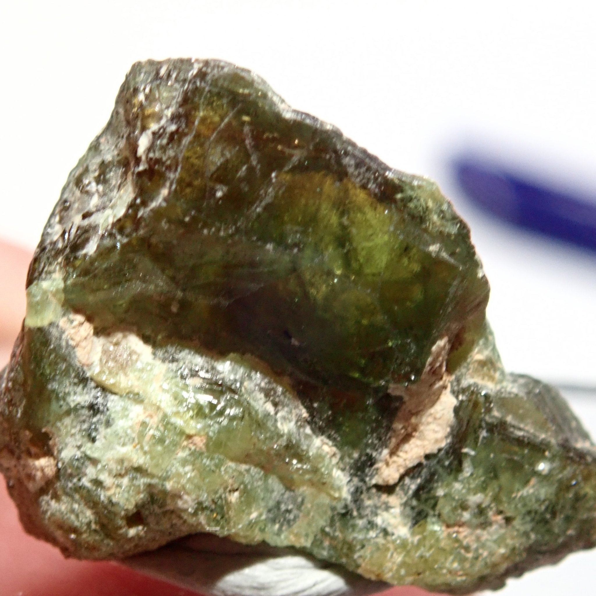 28.46Ct Chrome Sphene Crystal Tanzania Very Rare