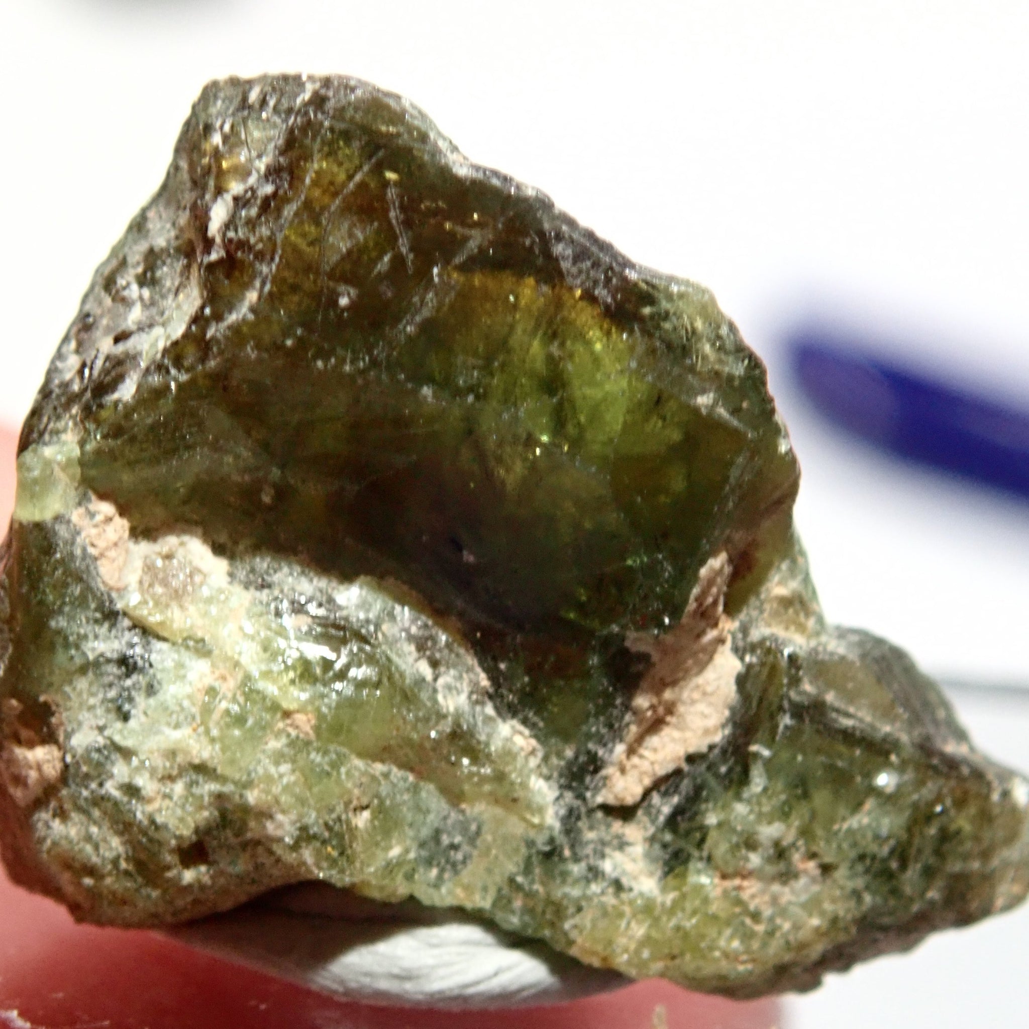 28.46Ct Chrome Sphene Crystal Tanzania Very Rare