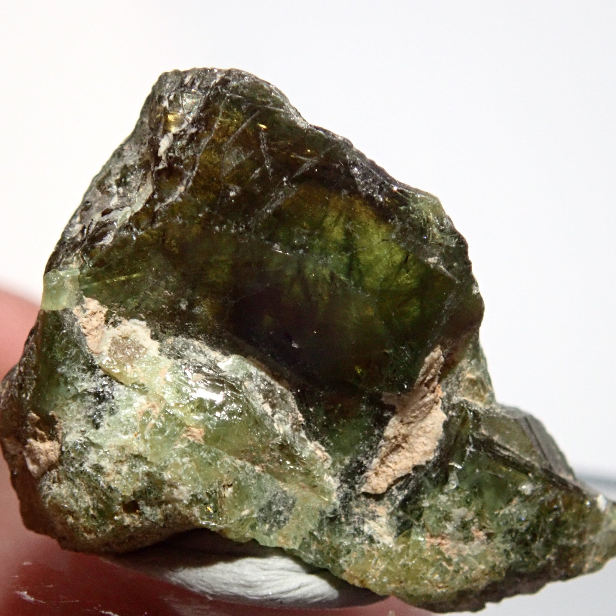 28.46Ct Chrome Sphene Crystal Tanzania Very Rare
