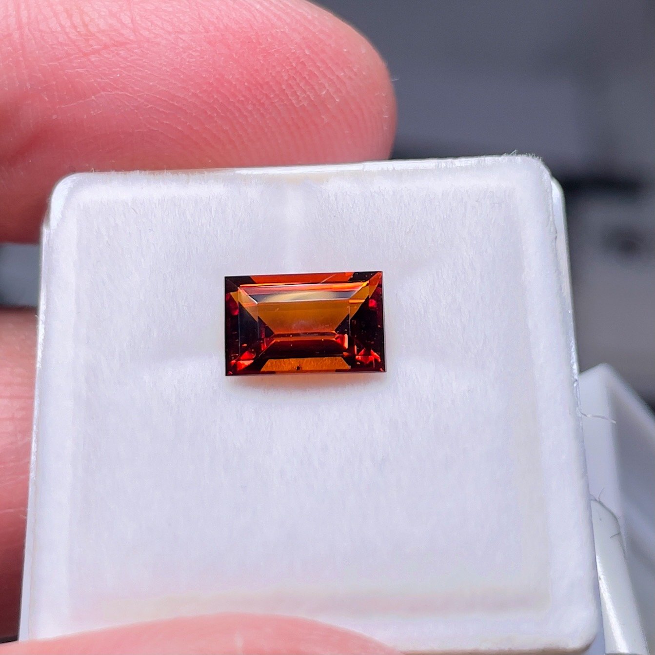 1.56Ct Orange Grossular Garnet Untreated Unheated
