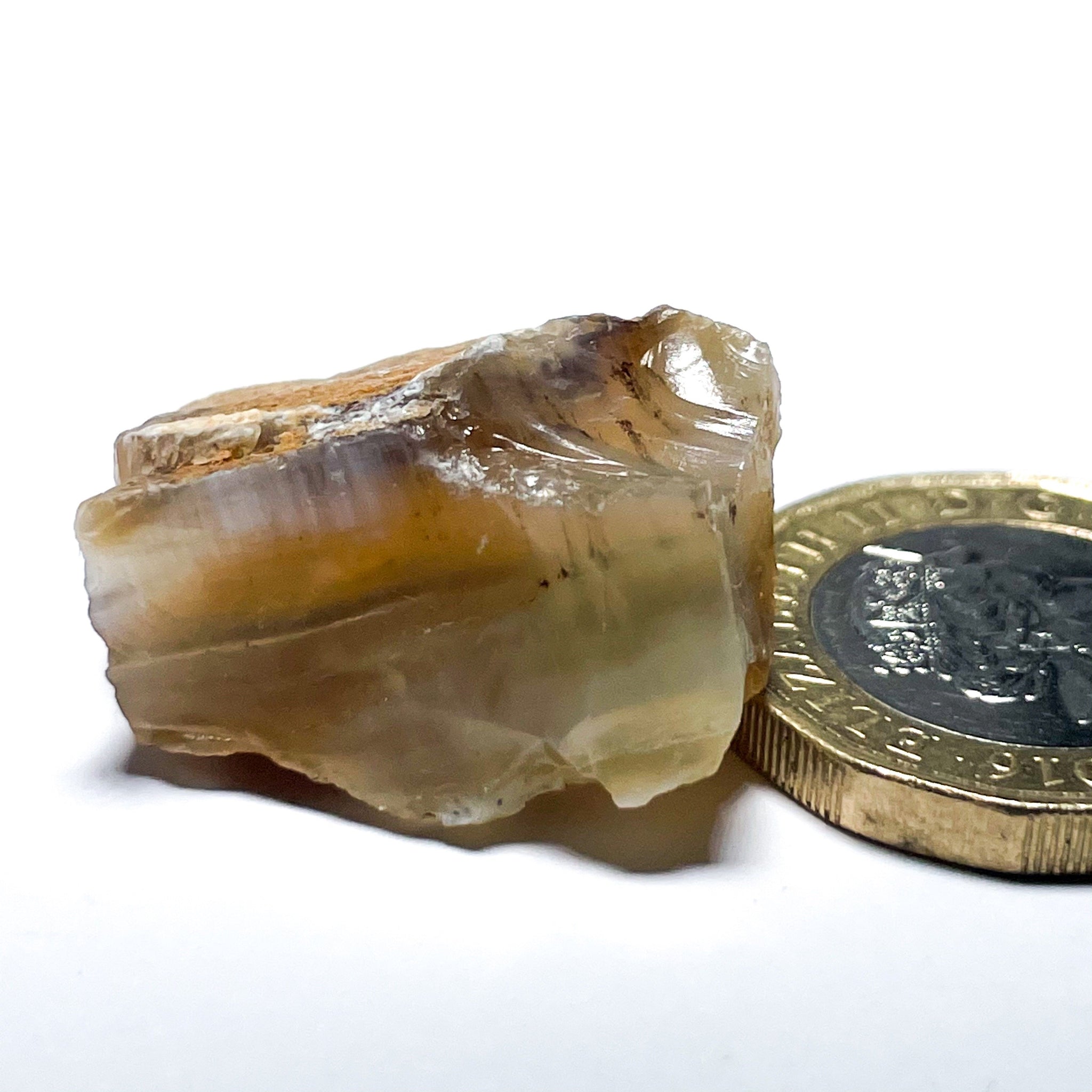 29.29Ct Opal Tanzania Untreated Unheated From A 1999 Deposit Chatoyant (Pearly Cats-Eye Effect)