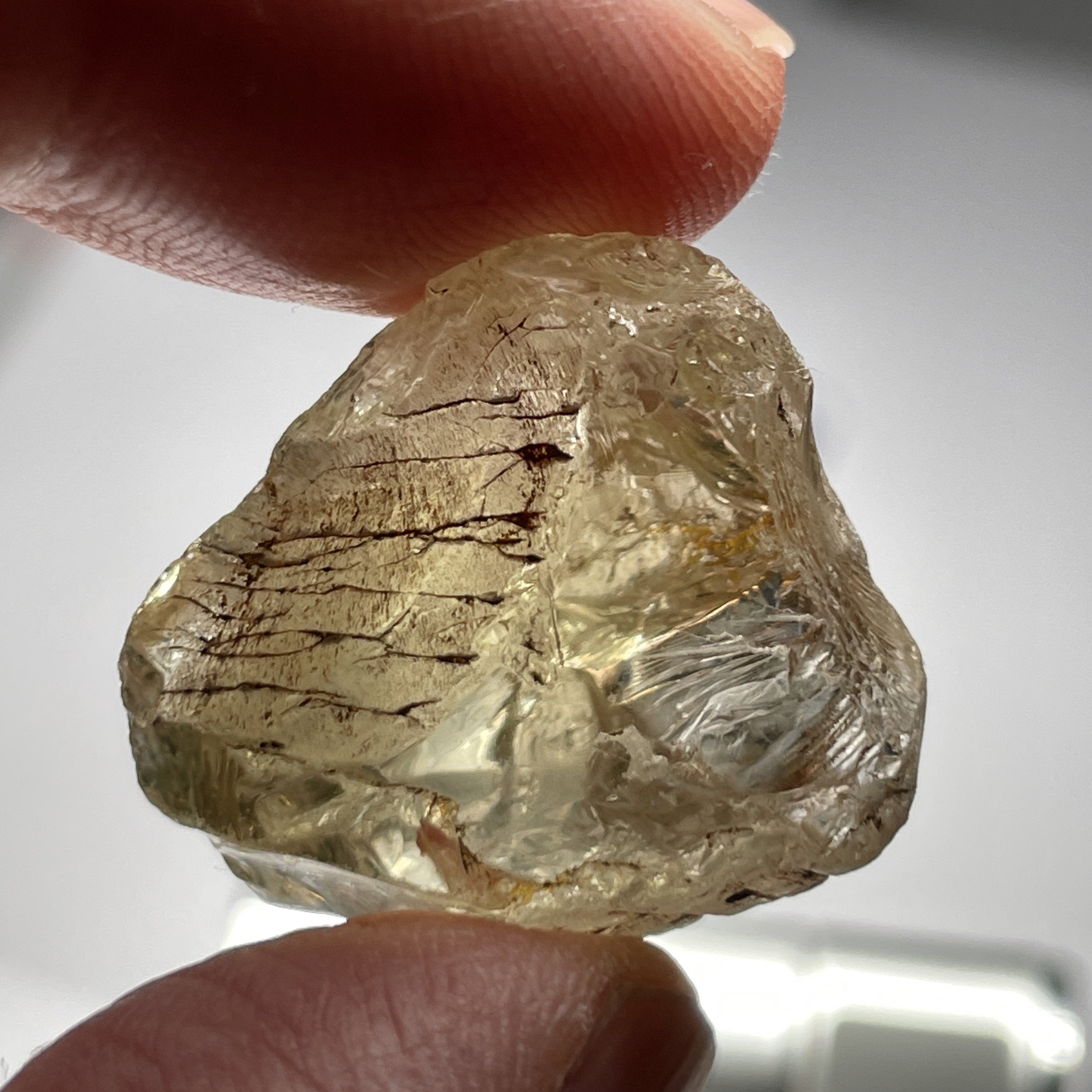 10.32Gm Citrine Zambia. Untreated Unheated. Rare As Not Heated From Amethyst Natural Colour.