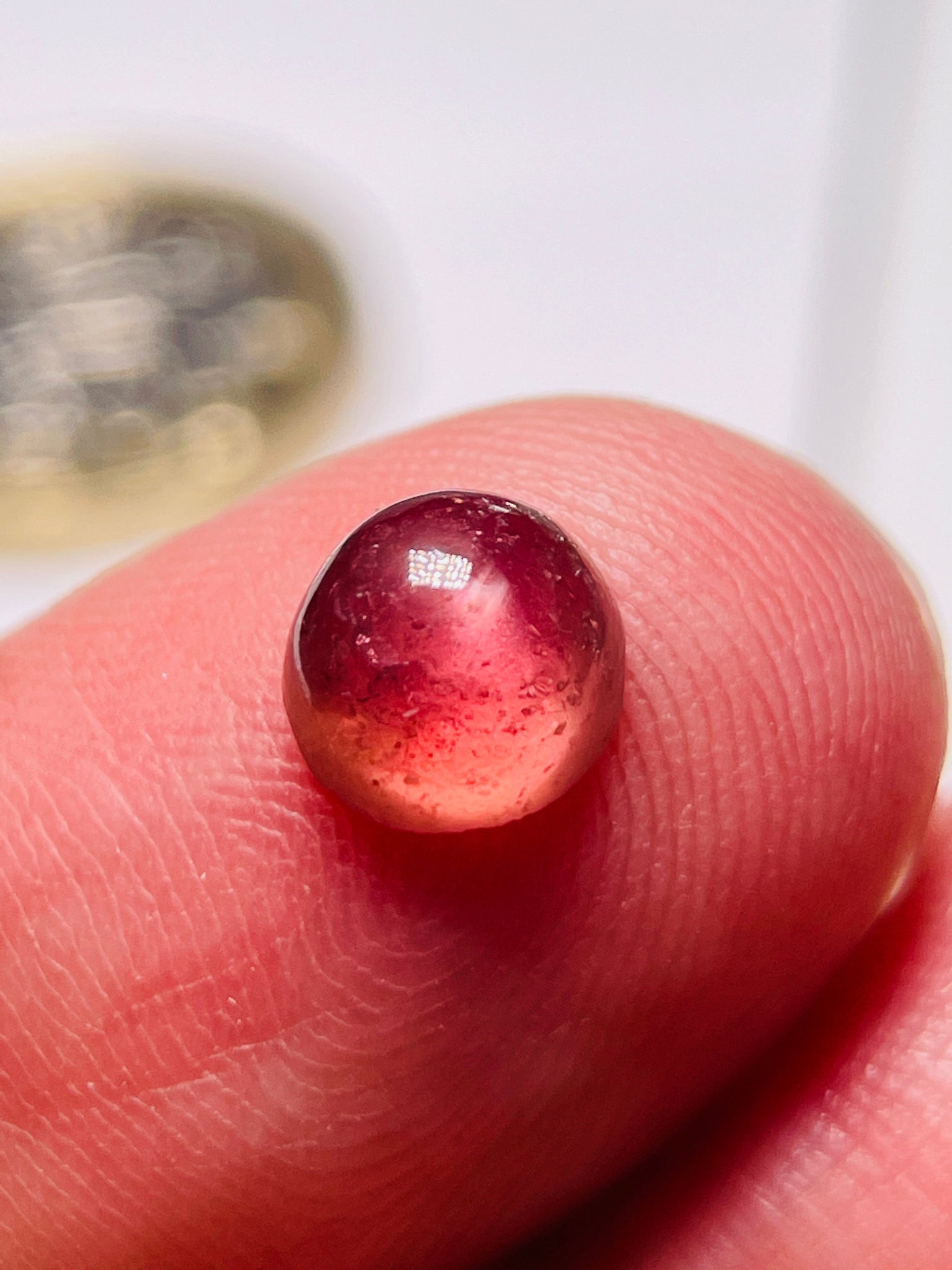 2.10Ct Sapphire Cabochon Seems To Have A Moving Star But As Point Umba Valley Tanzania. Untreated