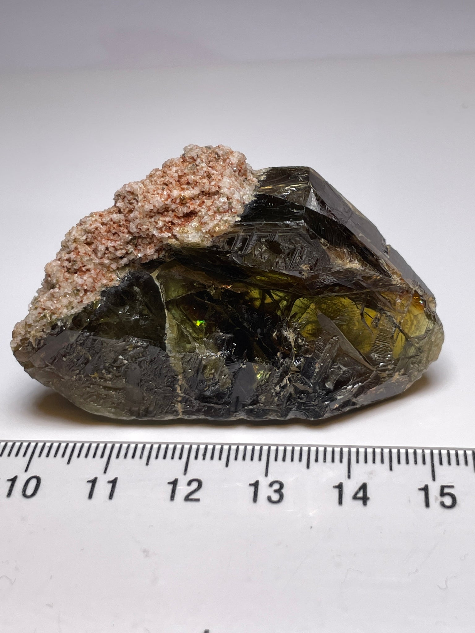 227.39Ct / 45.47Gm Tanzanian Sphene Crystal Untreated Unheated. 55.6 X 41.1 17.7Mm Very High End