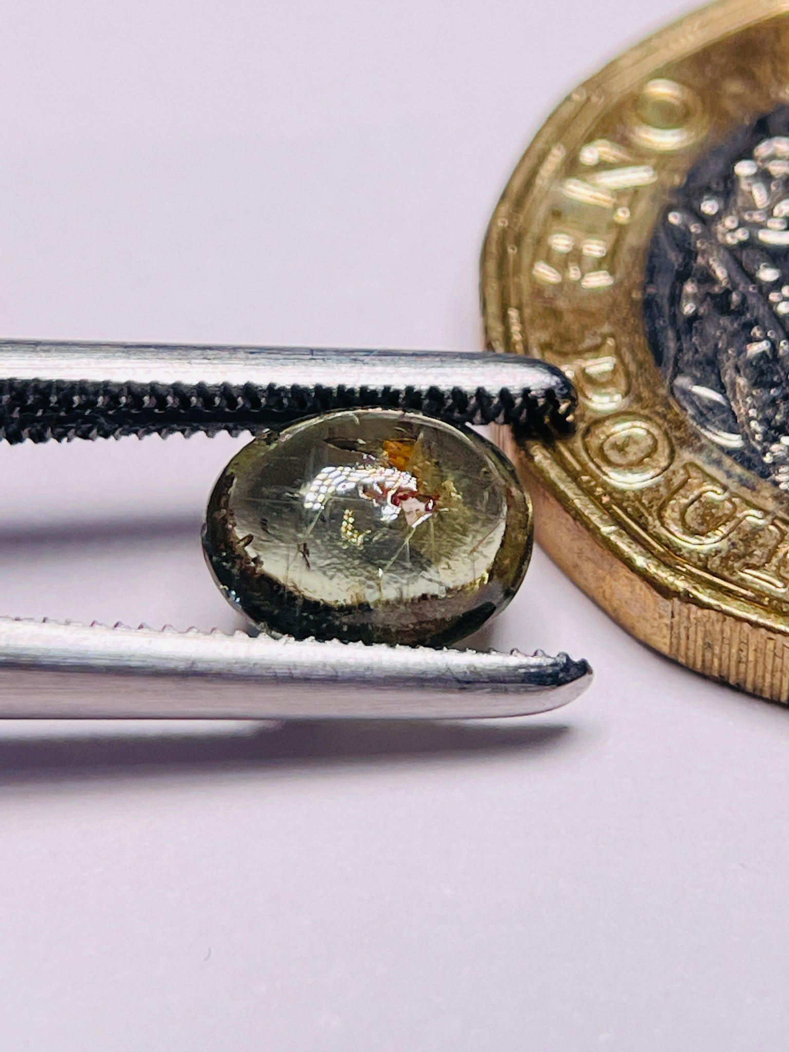 1.58Ct Sapphire Cabochon Umba Valley Tanzania. Untreated Unheated