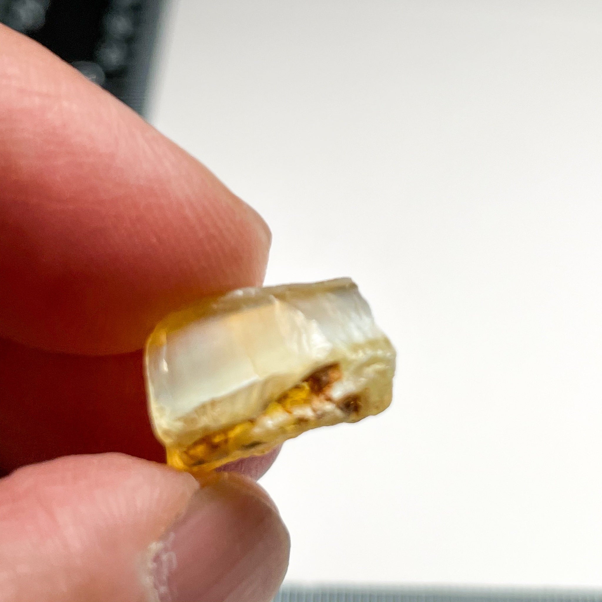 10.69Ct Opal Cats Eye Effect Tanzania. Untreated Unheated