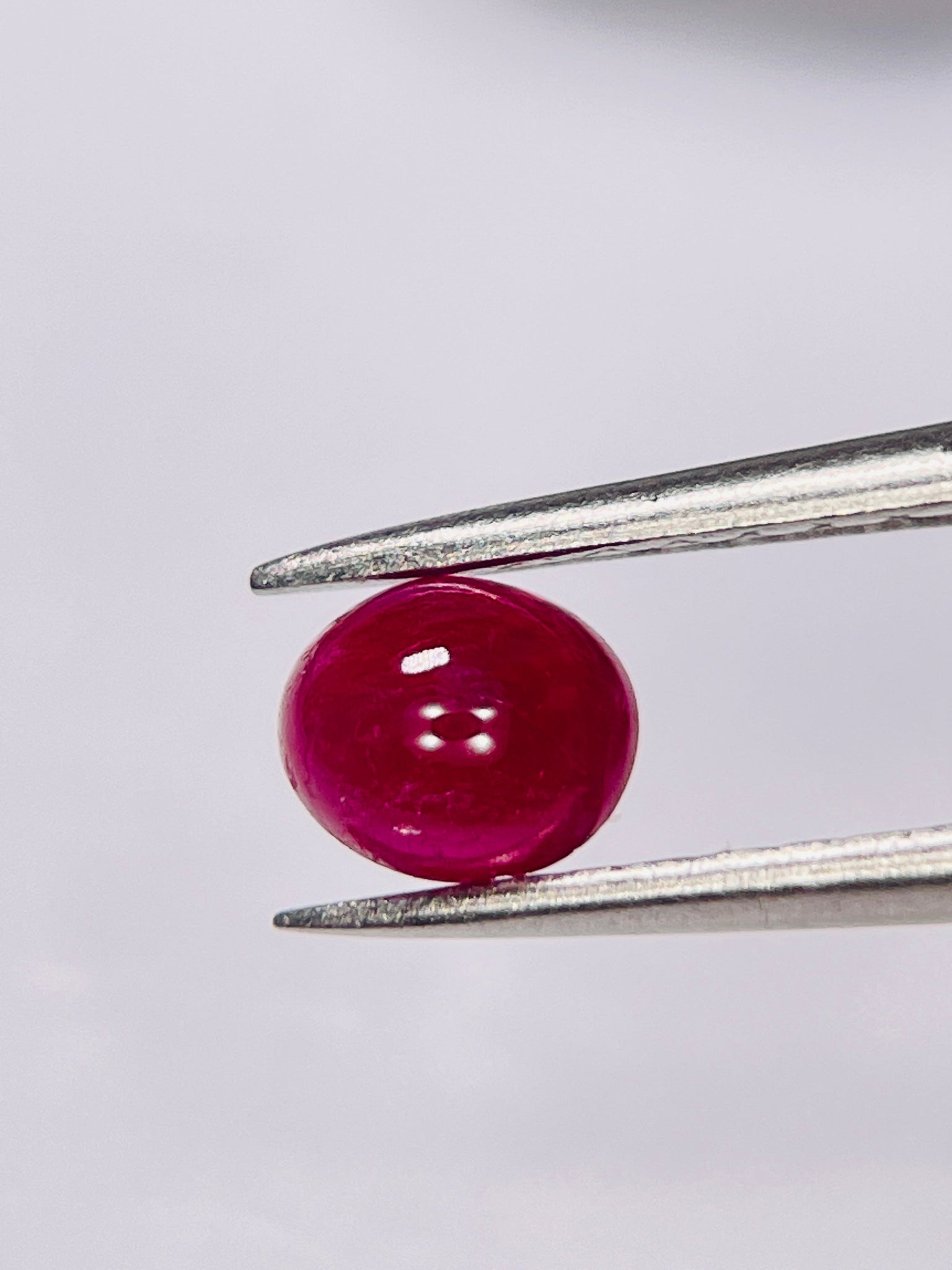 0.69Ct Ruby Cabochon Longido Mines Tanzania. Untreated Unheated
