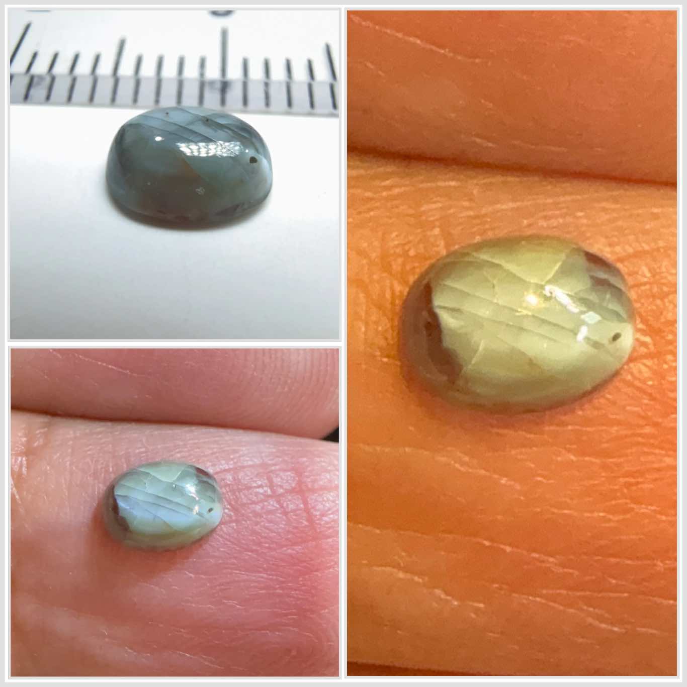 Cats-Eye Alexandrite (very slight partial cats-eye effect), 0.94ct, Manyara, Tanzania, Untreated Unheated