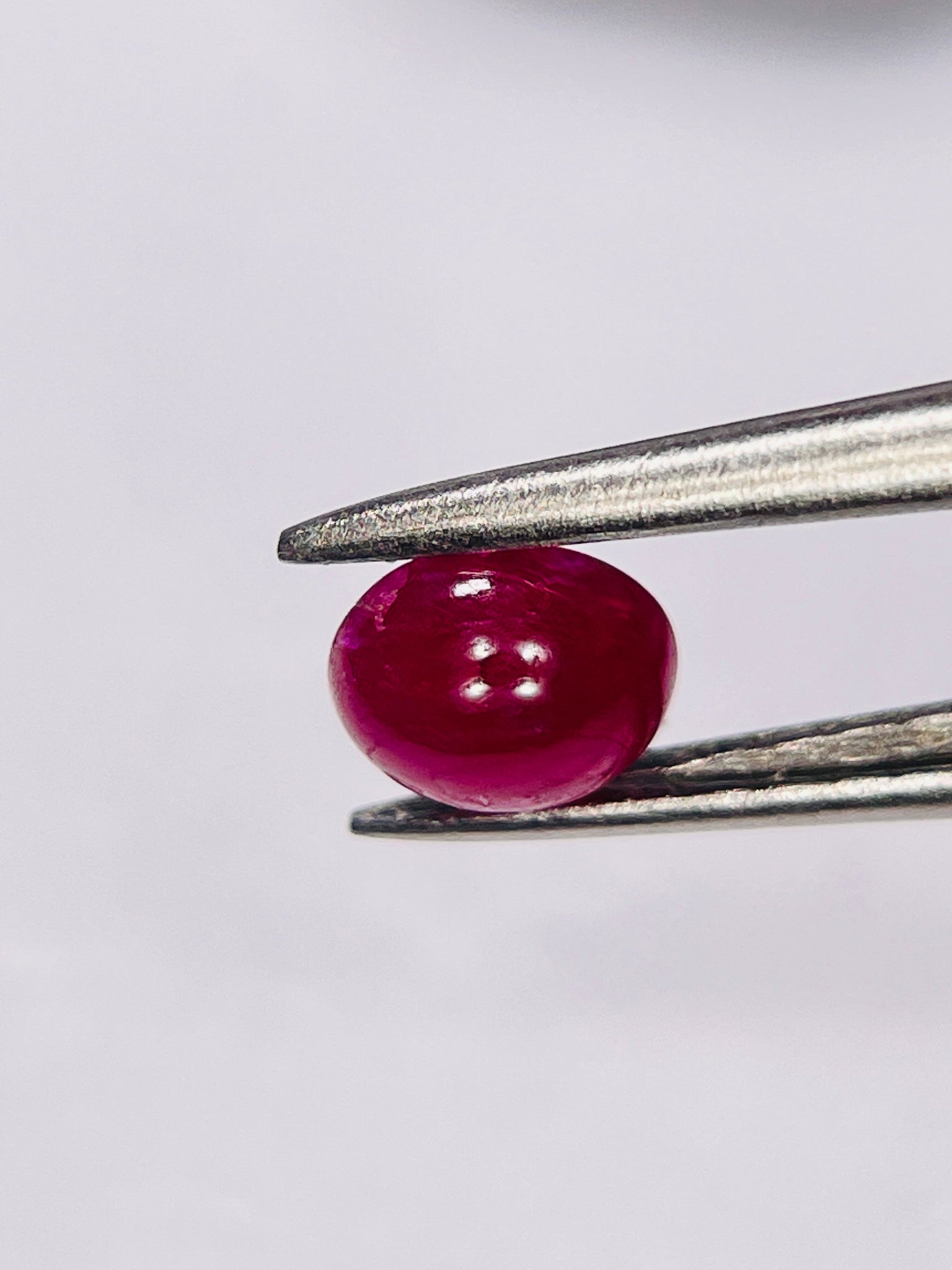 0.69Ct Ruby Cabochon Longido Mines Tanzania. Untreated Unheated