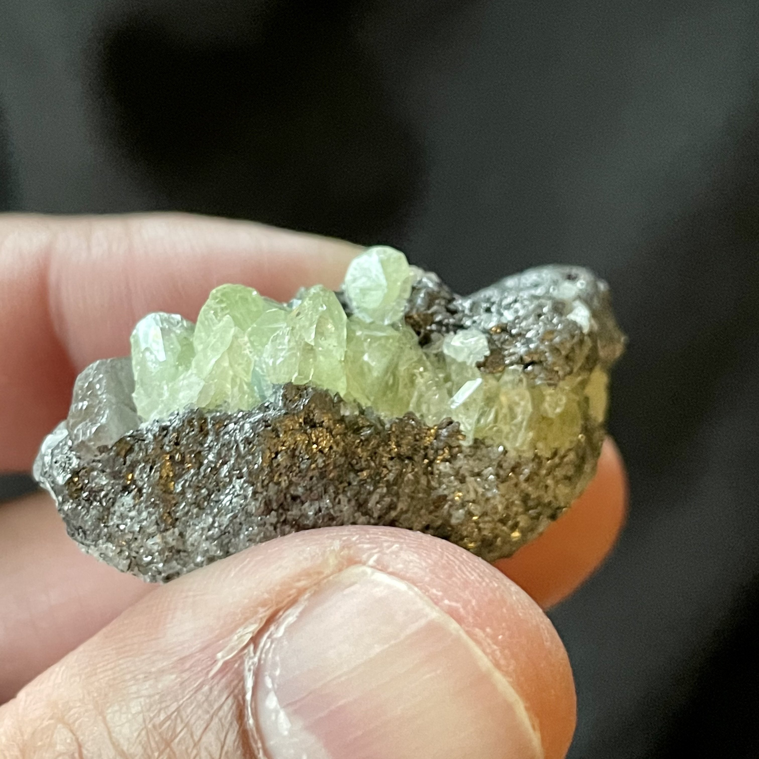 114.50Ct Diopside Crystal Cluster Merelani Tanzania.