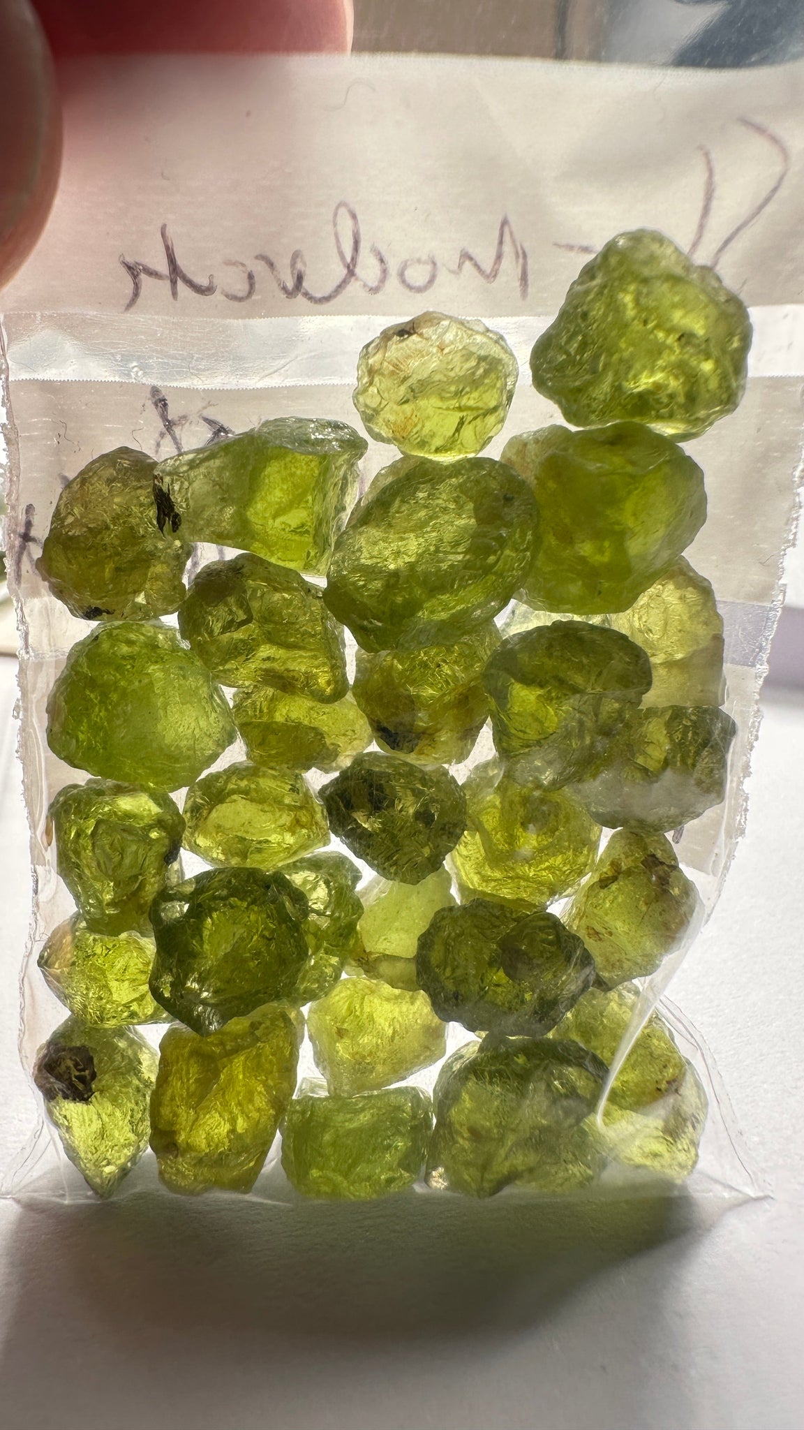 84.40Ct Ethiopian Peridot. 1.58Ct To 4.78. Slight Moderate Inclusions