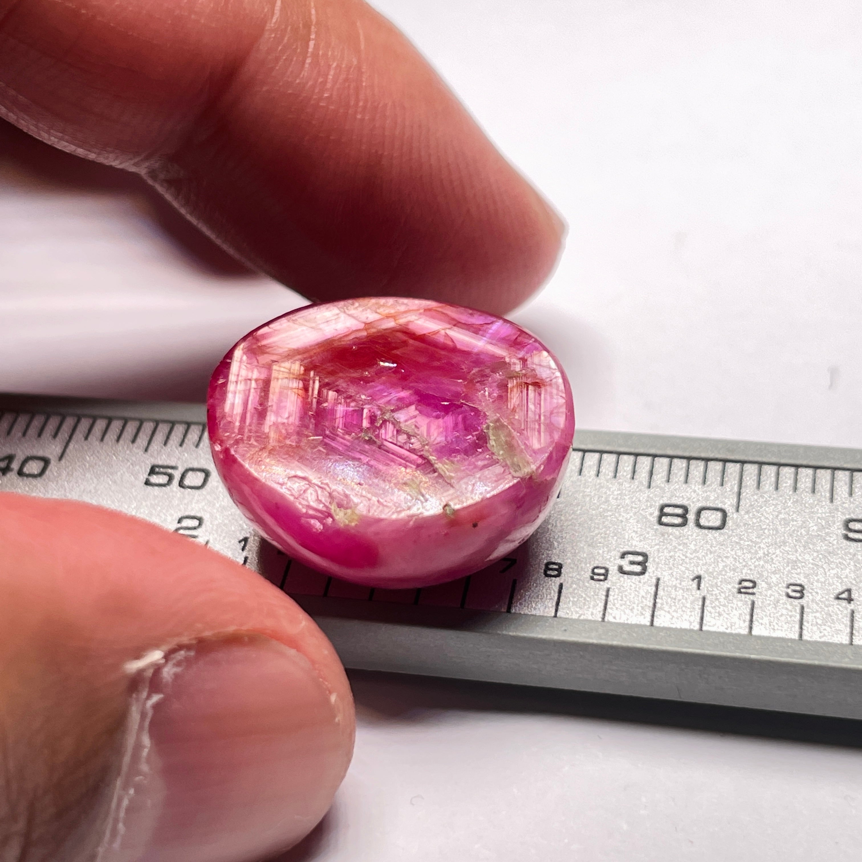38.86Ct Ruby Untreated Unheated From A Special Location In Kenya Called Lake Turkana. Beautiful