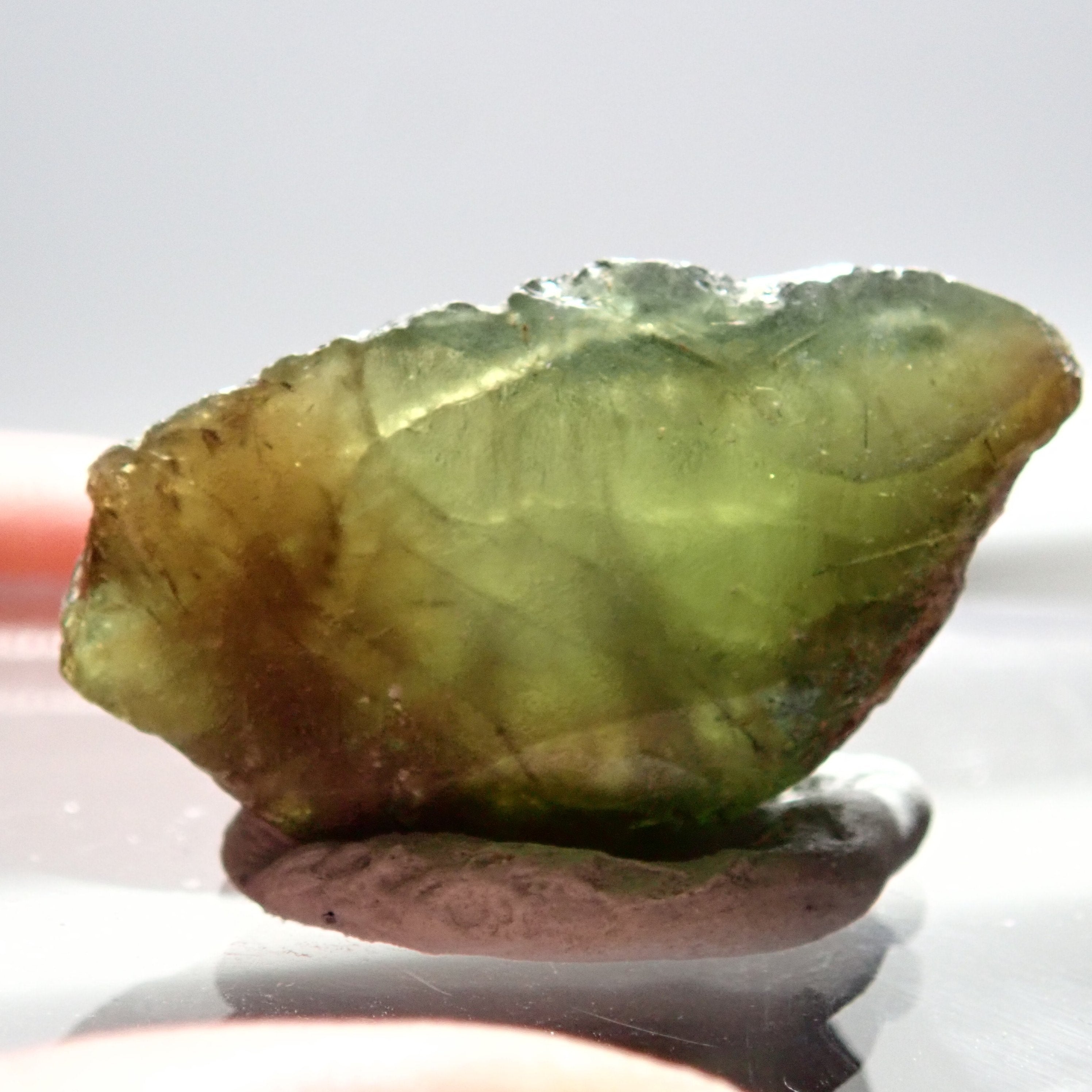 32.10Ct Chrome Sphene Crystal Tanzania Very Rare