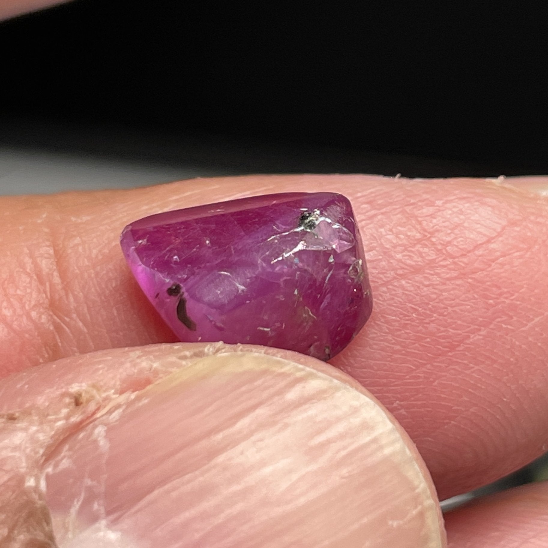 3.99Ct Winza Ruby Freeform Cab Tanzania Untreated Unheated
