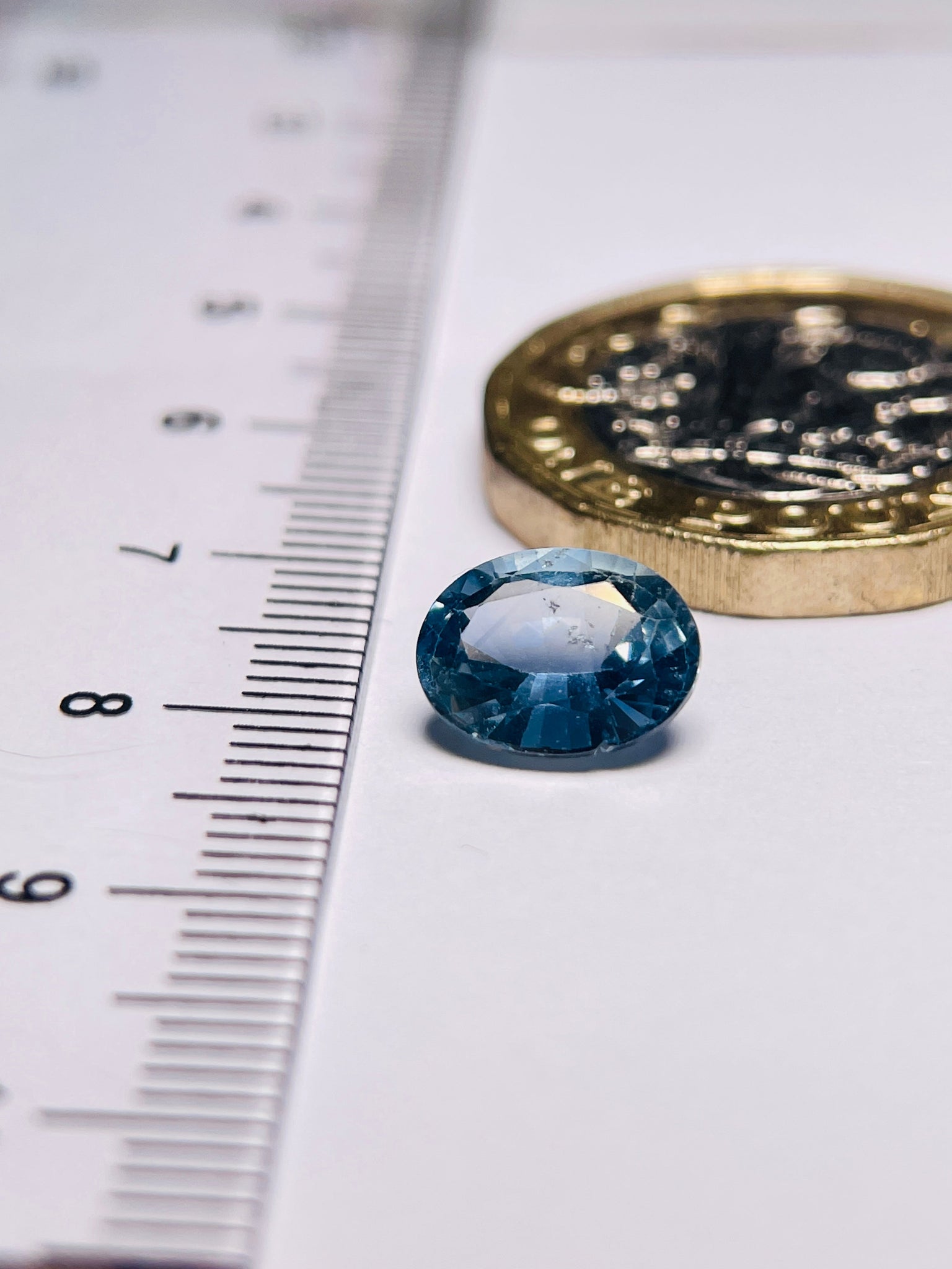 2.50Ct Sapphire Umba Tanzania Unheated Native Cut Stone Polish Not So Good