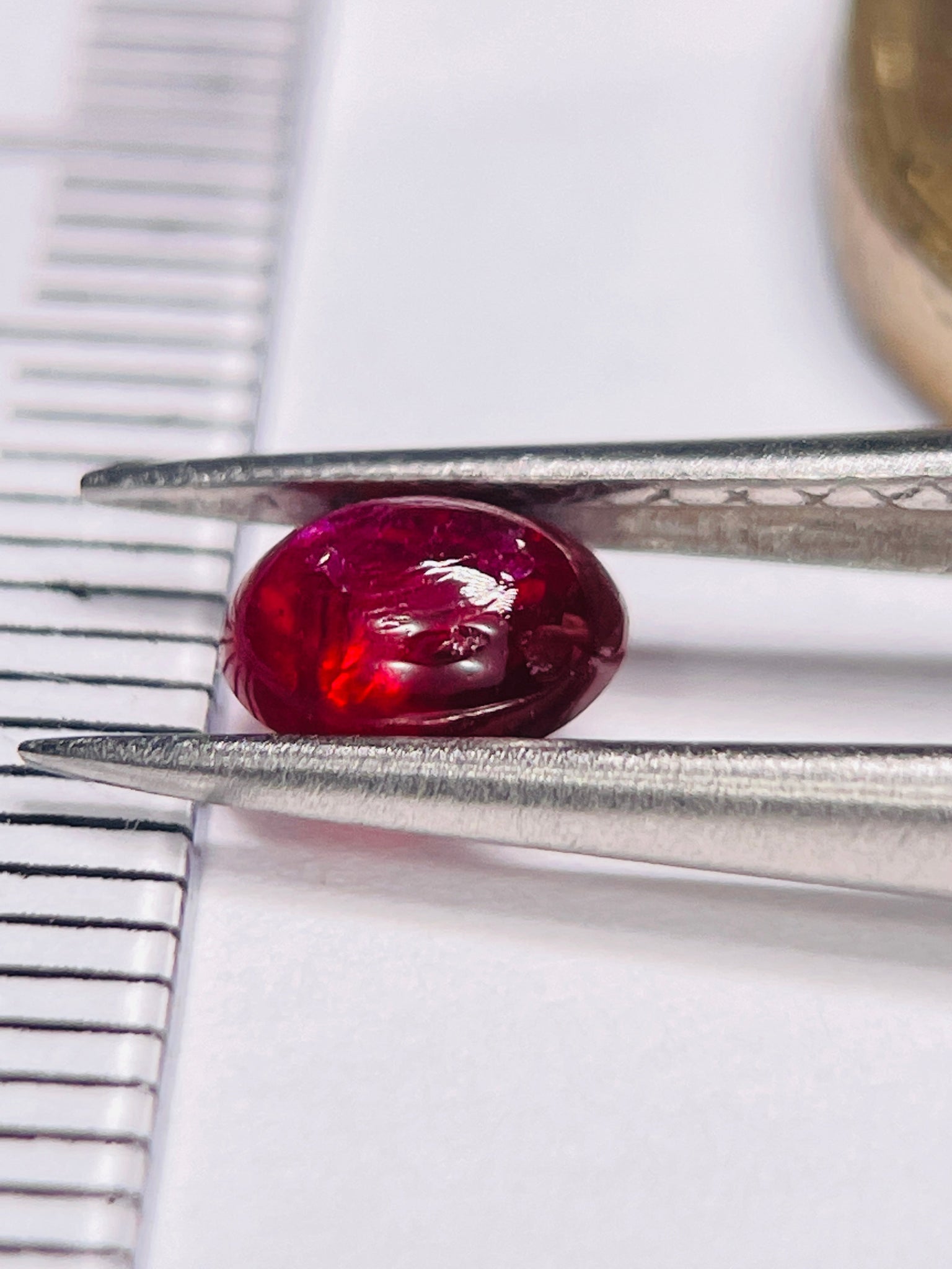 0.80Ct Ruby Cabochon Longido Mines Tanzania. Untreated Unheated