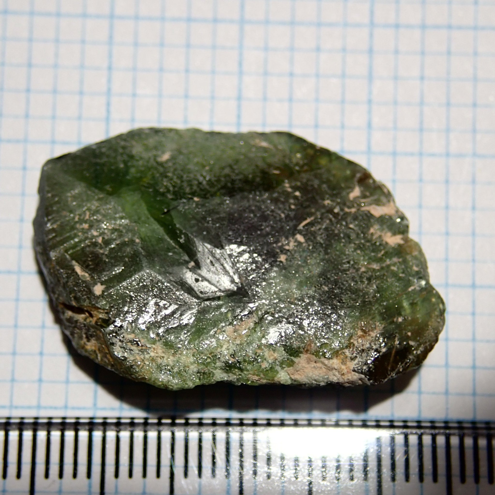 33.88Ct Chrome Sphene Crystal Tanzania Very Rare