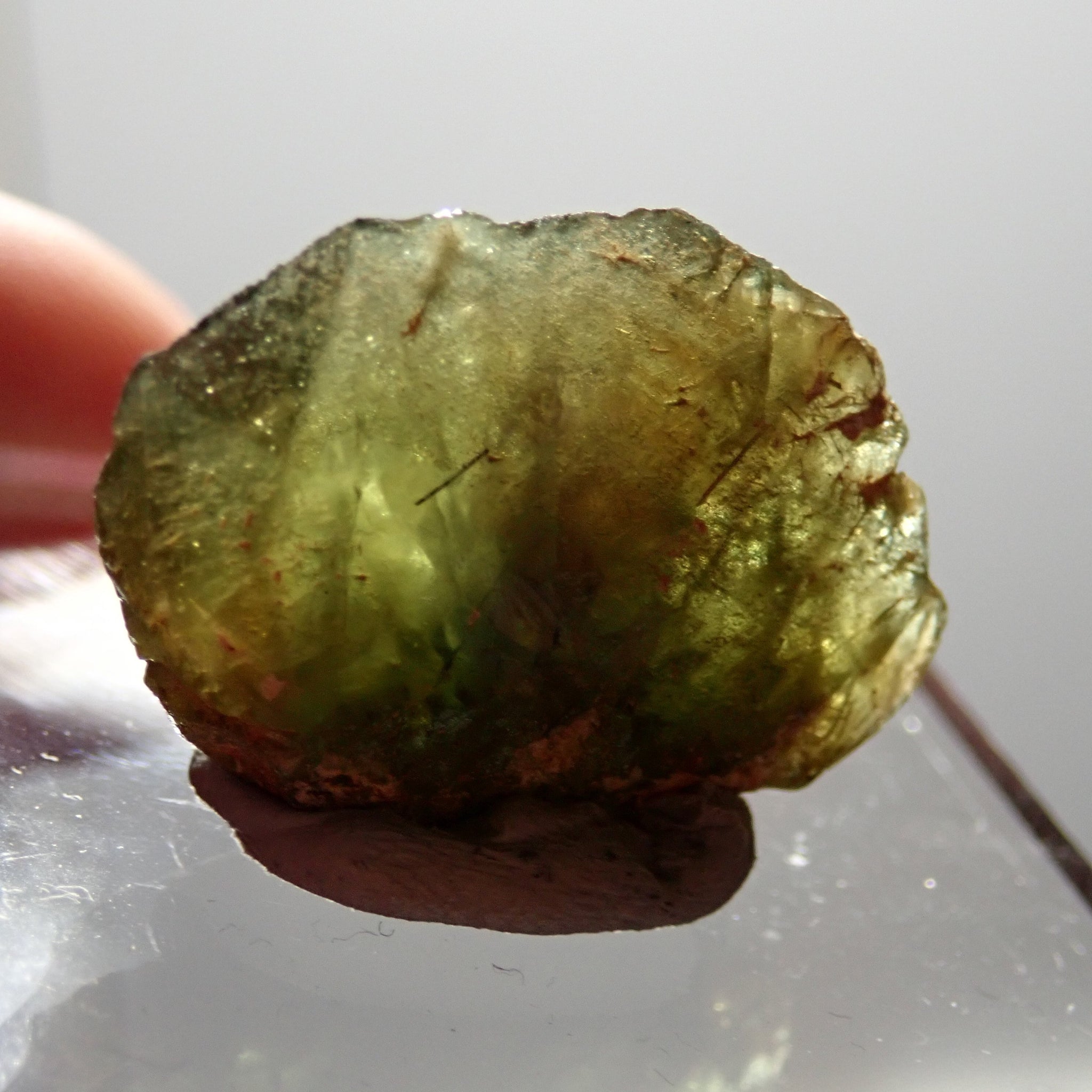 33.88Ct Chrome Sphene Crystal Tanzania Very Rare