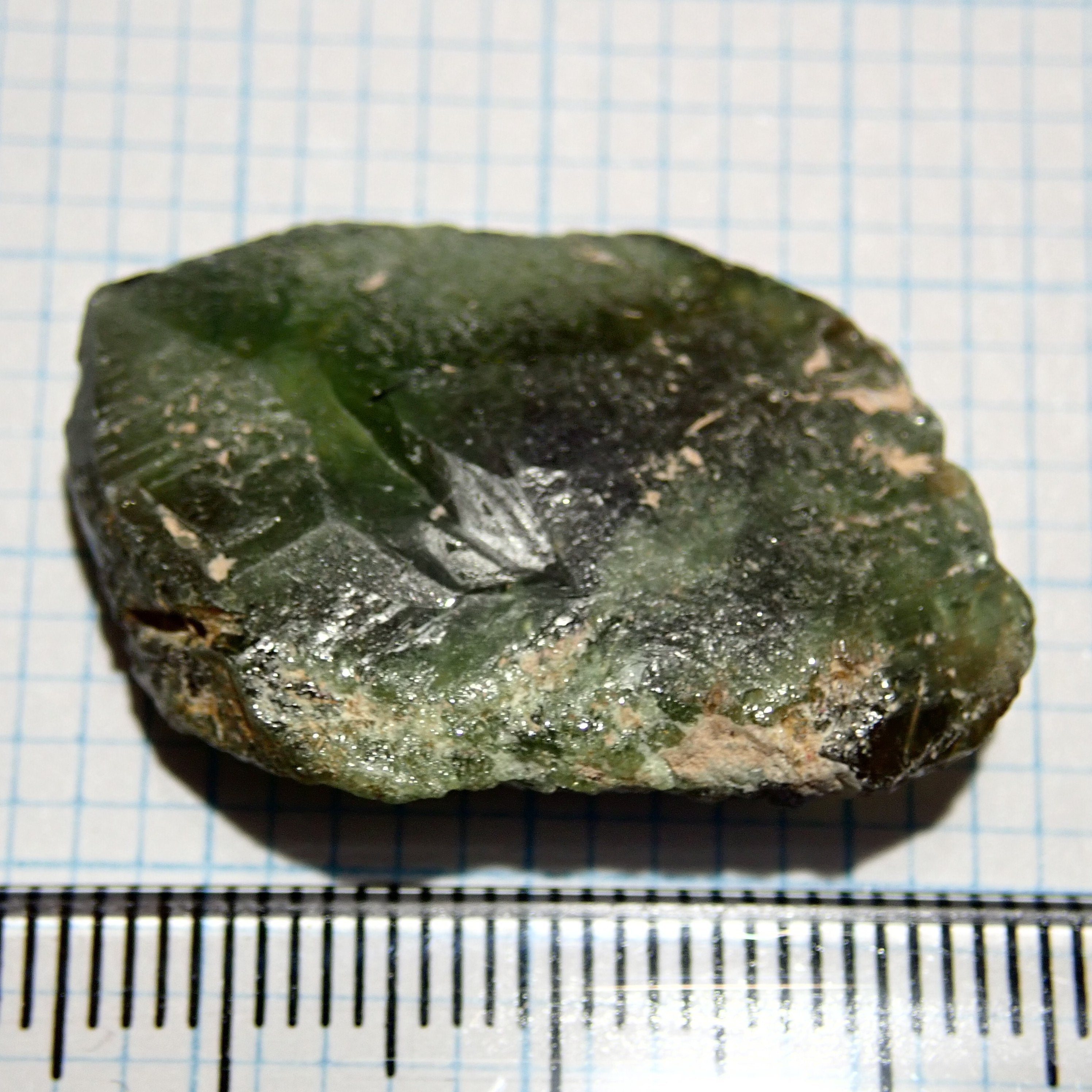 33.88Ct Chrome Sphene Crystal Tanzania Very Rare