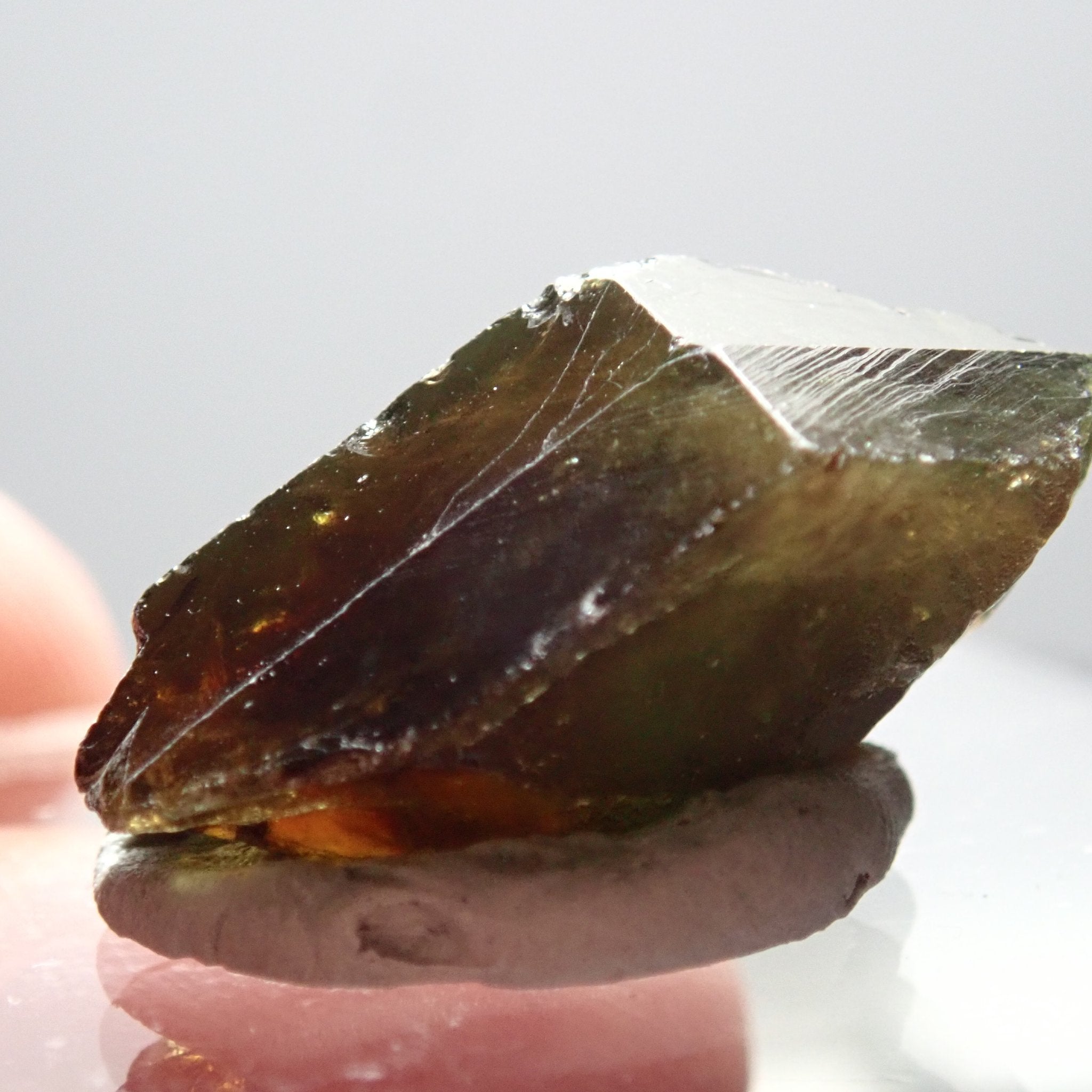 34.71Ct Chrome Sphene Crystal Tanzania Very Rare