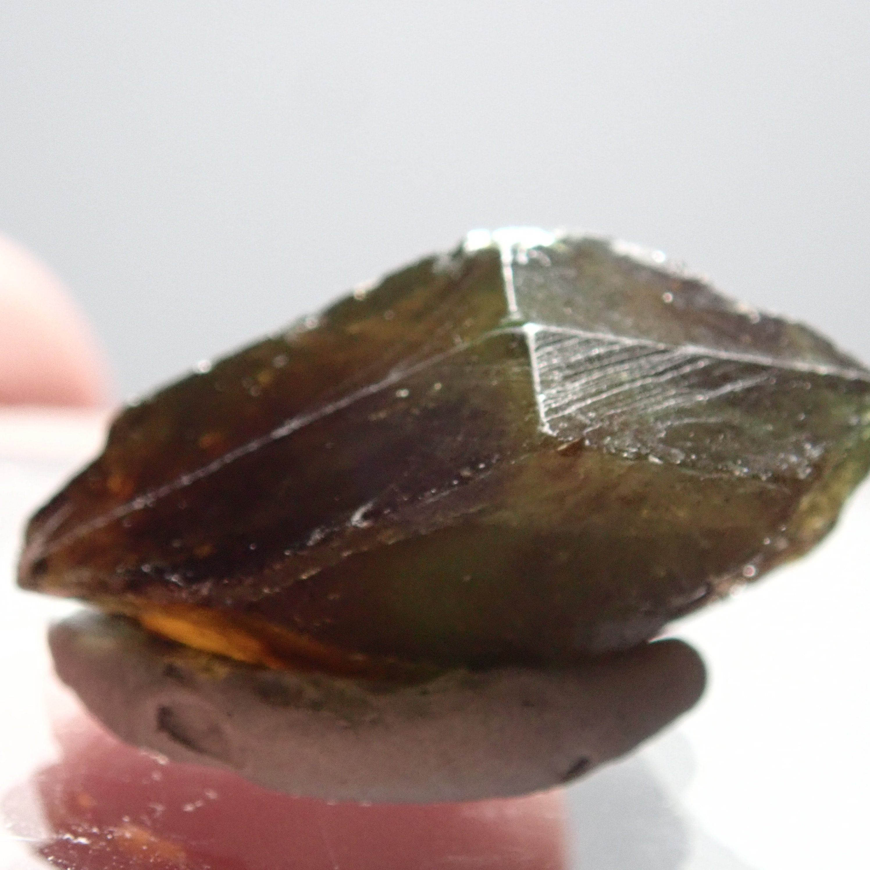 34.71Ct Chrome Sphene Crystal Tanzania Very Rare